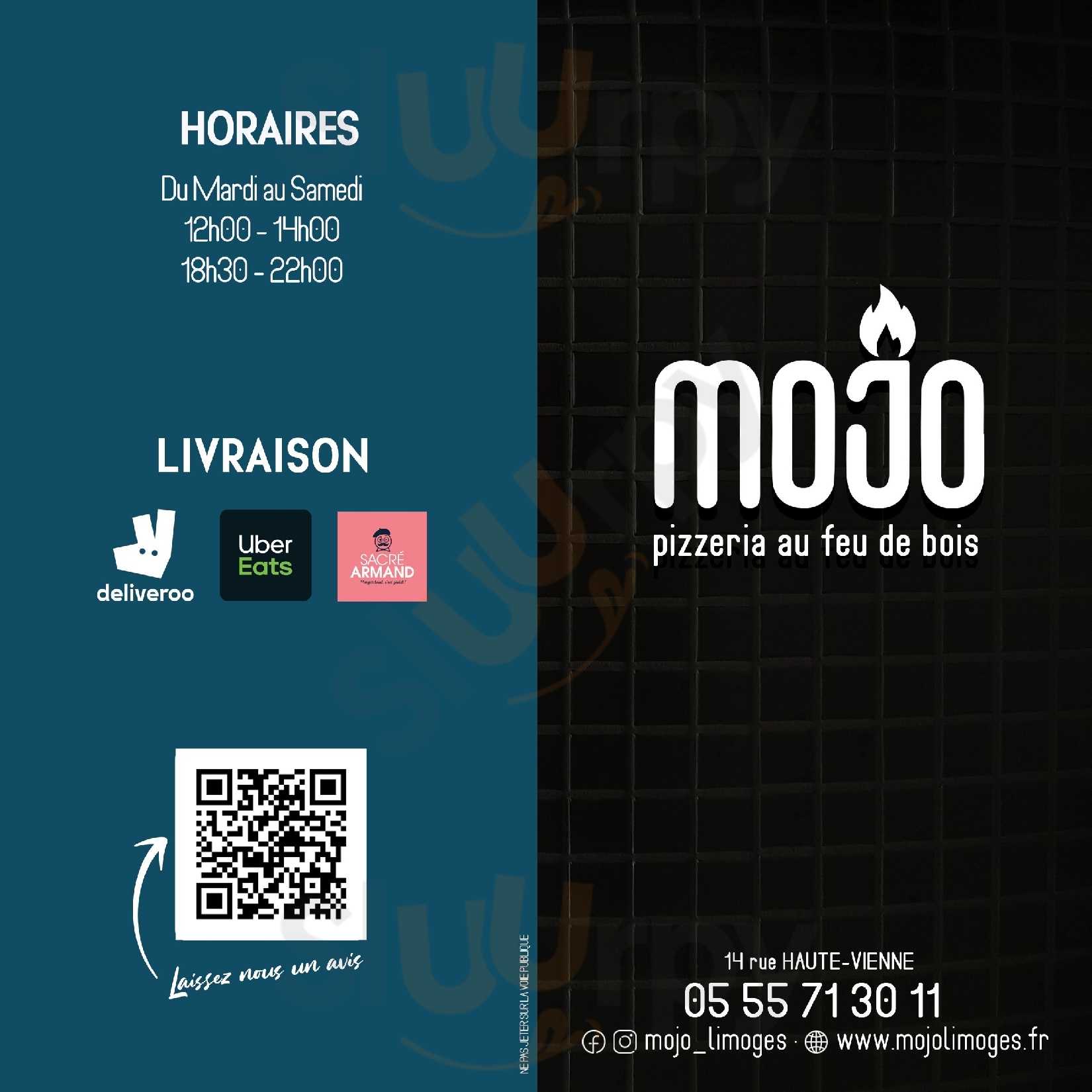 Mojo Pizzeria Limoges Menu - 1
