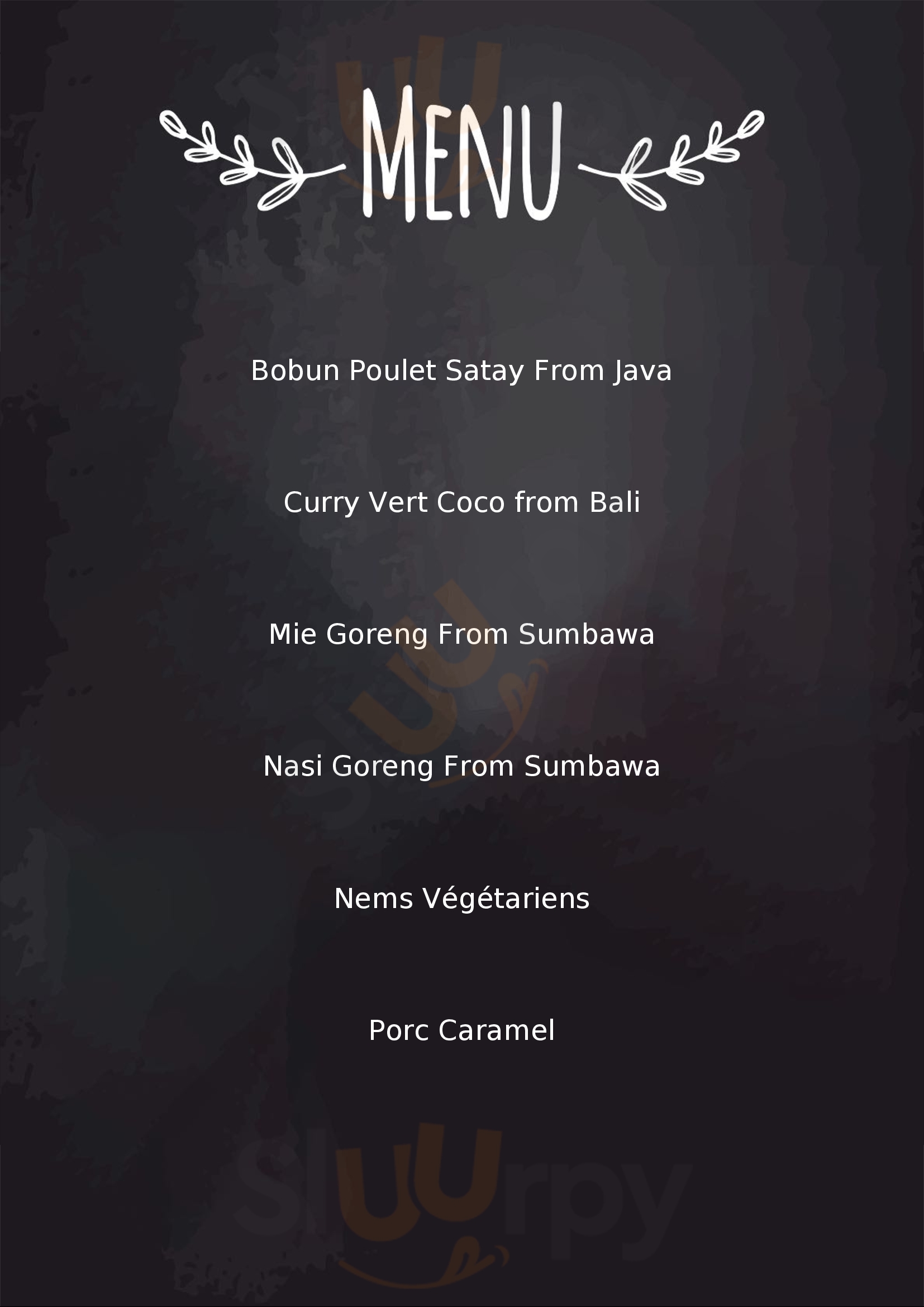 My Little Warung Marseille Rue De Rome Marseille Menu - 1