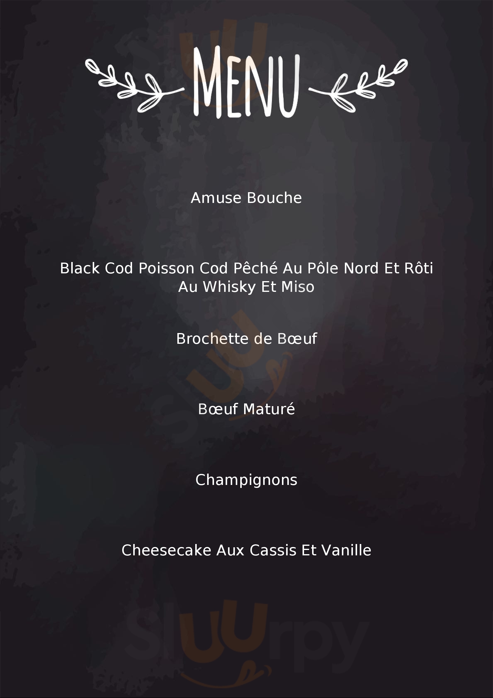 Beef Club & Steakhouse Chanteloup-en-Brie Menu - 1