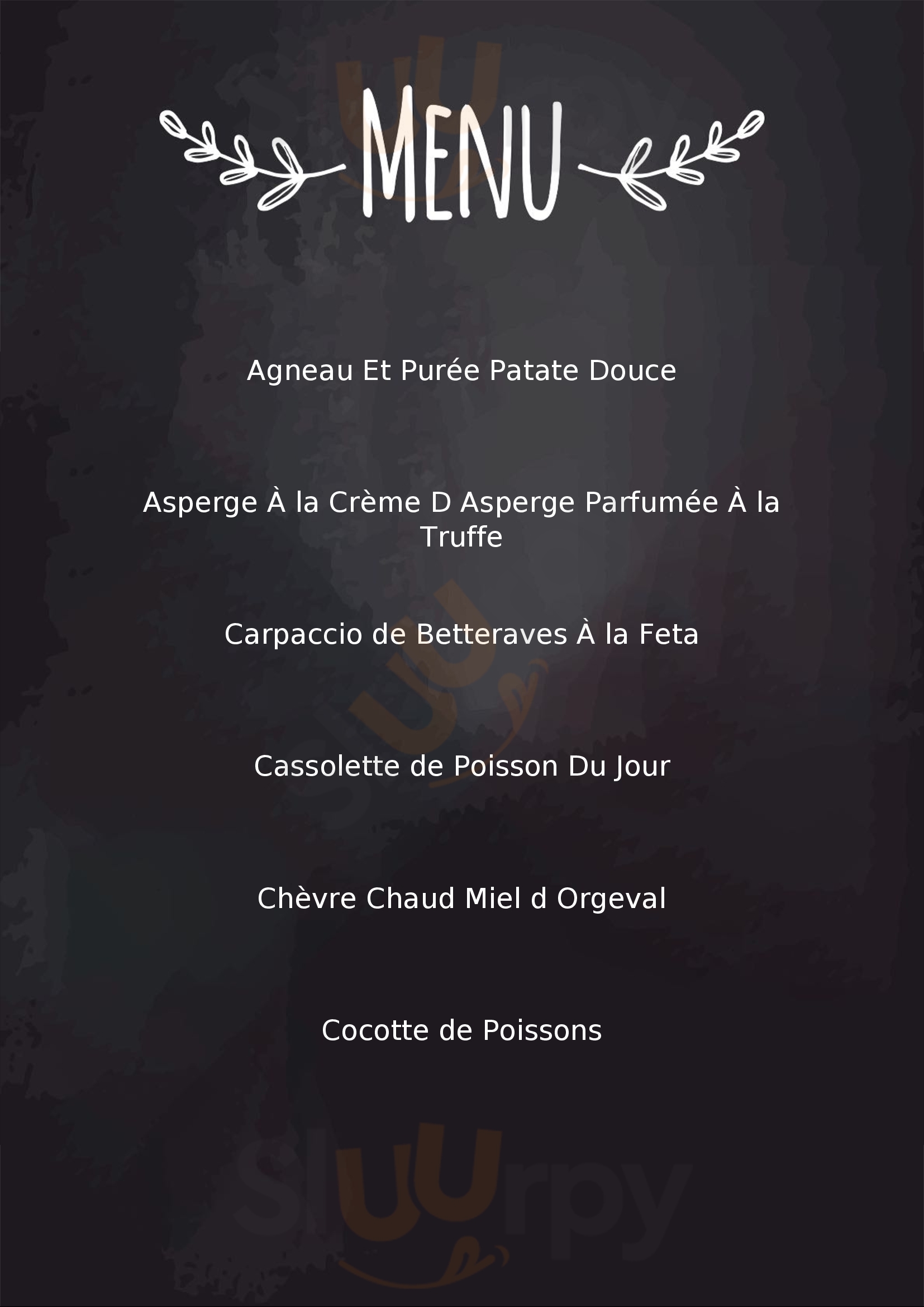 La Cocotte Qui Chante Orgeval Menu - 1