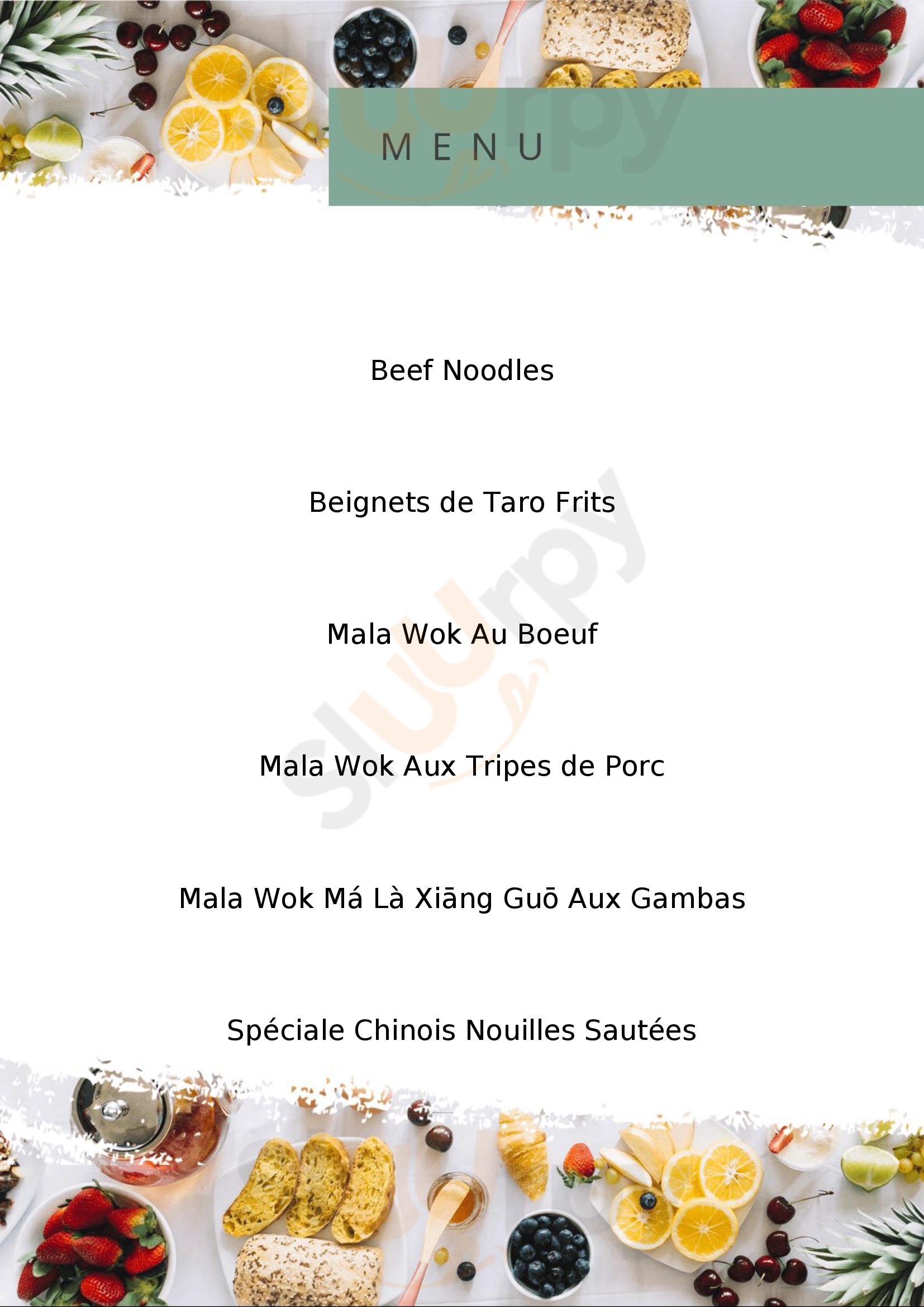 Chez Toye Tiquetonne Paris Menu - 1