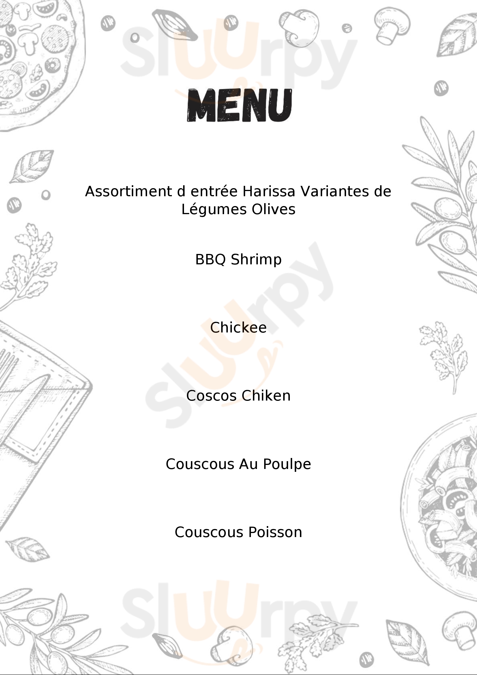 Lyoom Cantine - Restaurant Traditionnel Tunisien Paris Menu - 1