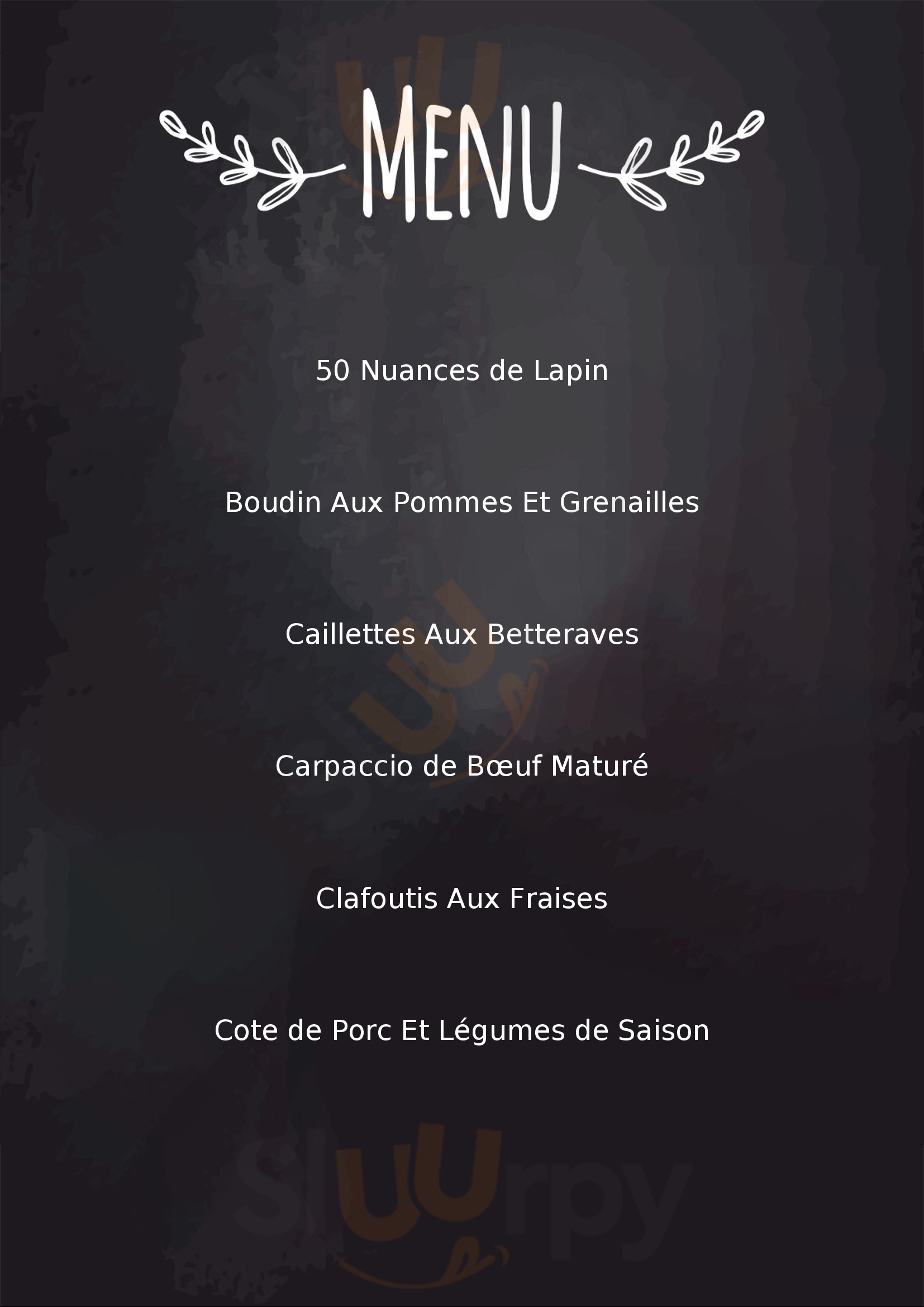 Restaurant La Femme Du Boucher Marseille Menu - 1