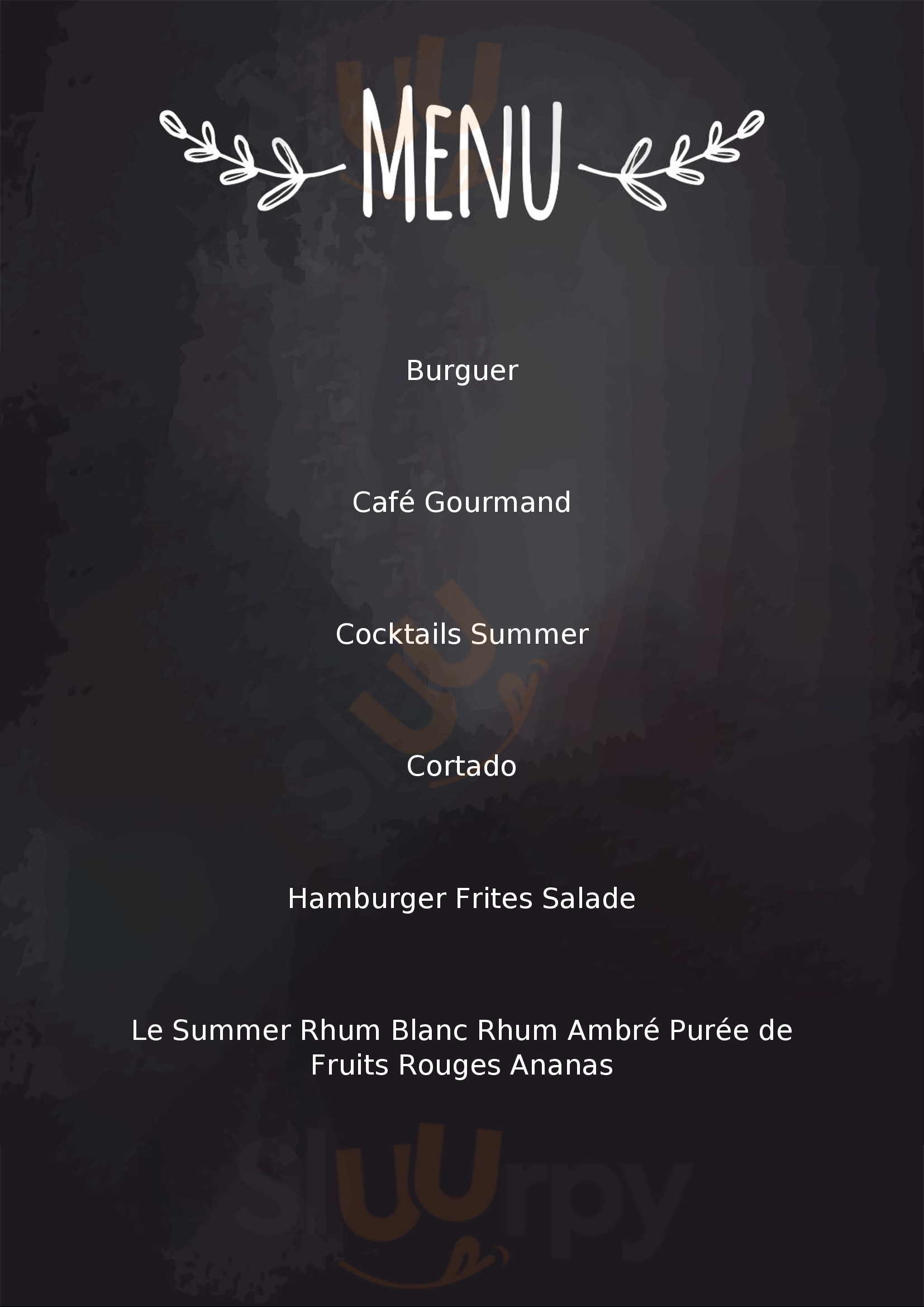 Pasha Plage Gruissan Menu - 1