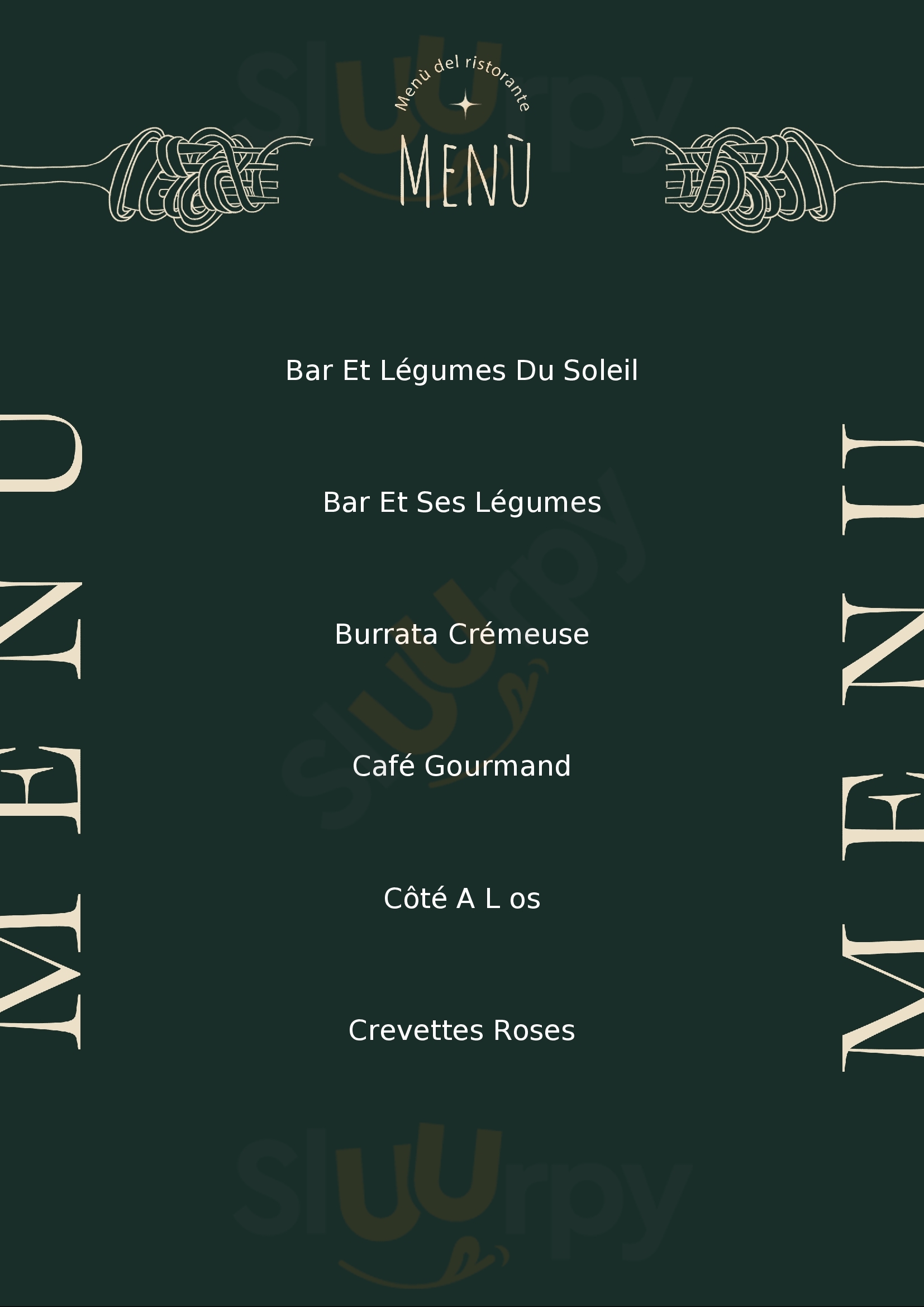 L'horizon Cap d'Agde Menu - 1