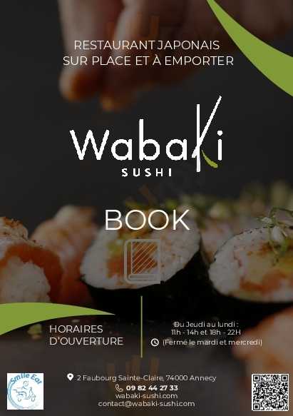 Wabaki Sushi Annecy Annecy Menu - 1