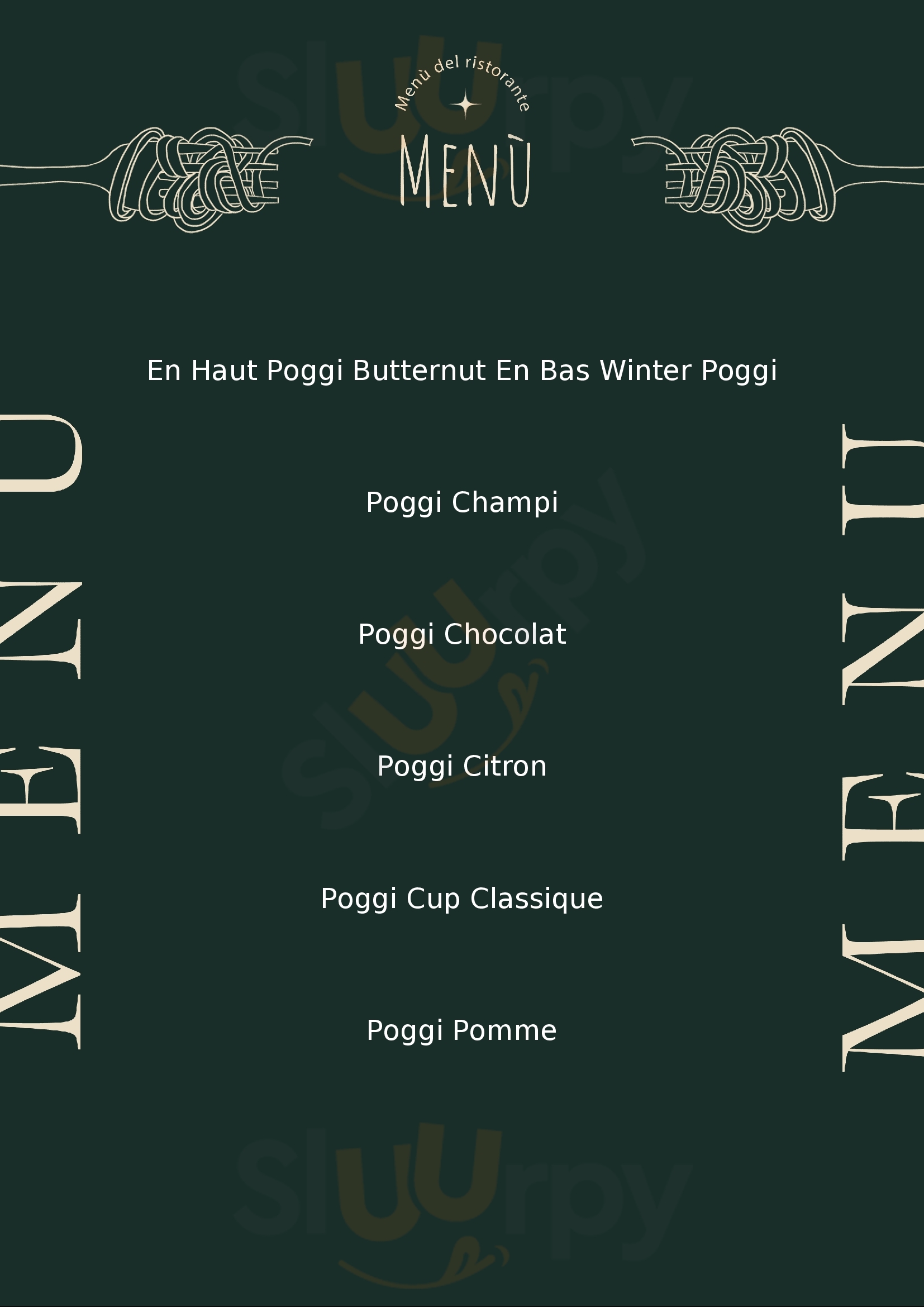 Poggi Cup Paris Menu - 1