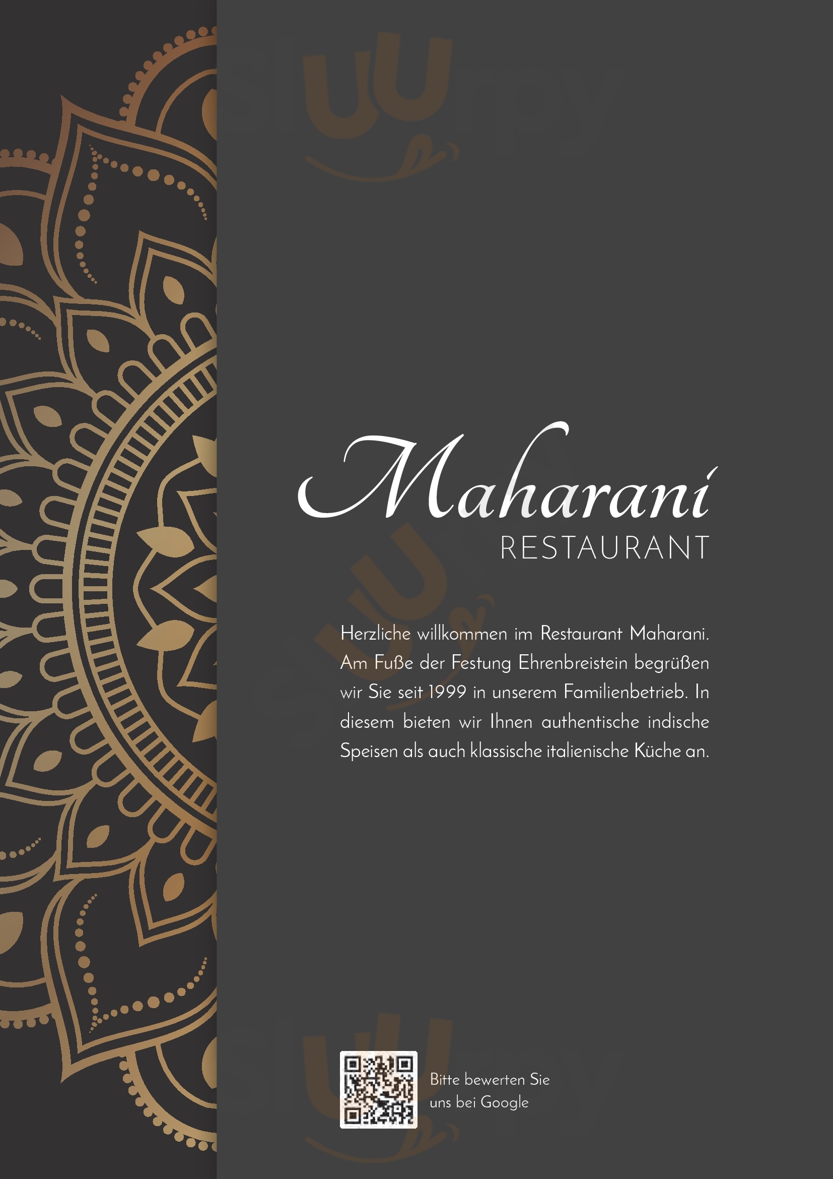 Mahrani Restaurant Koblenz Menu - 1