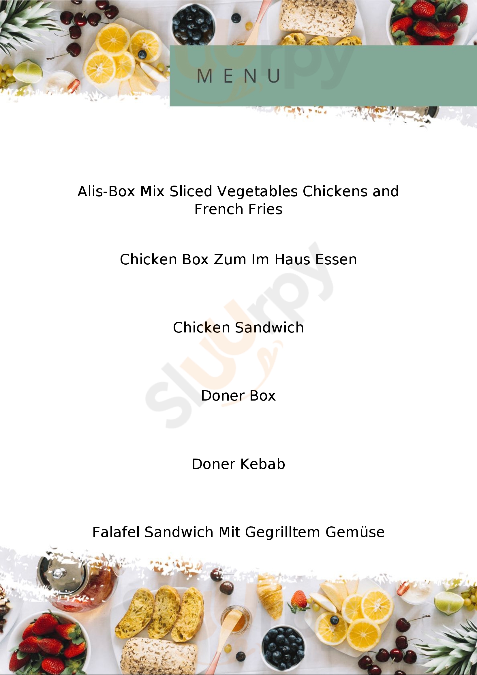 Alis Superfood München Menu - 1