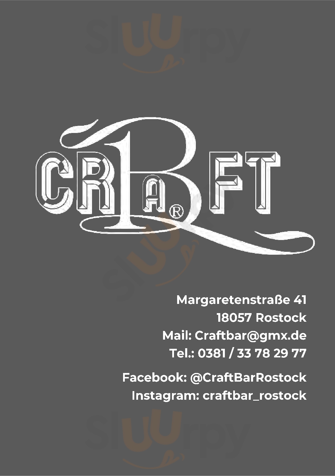Craftbar Rostock Rostock Menu - 1