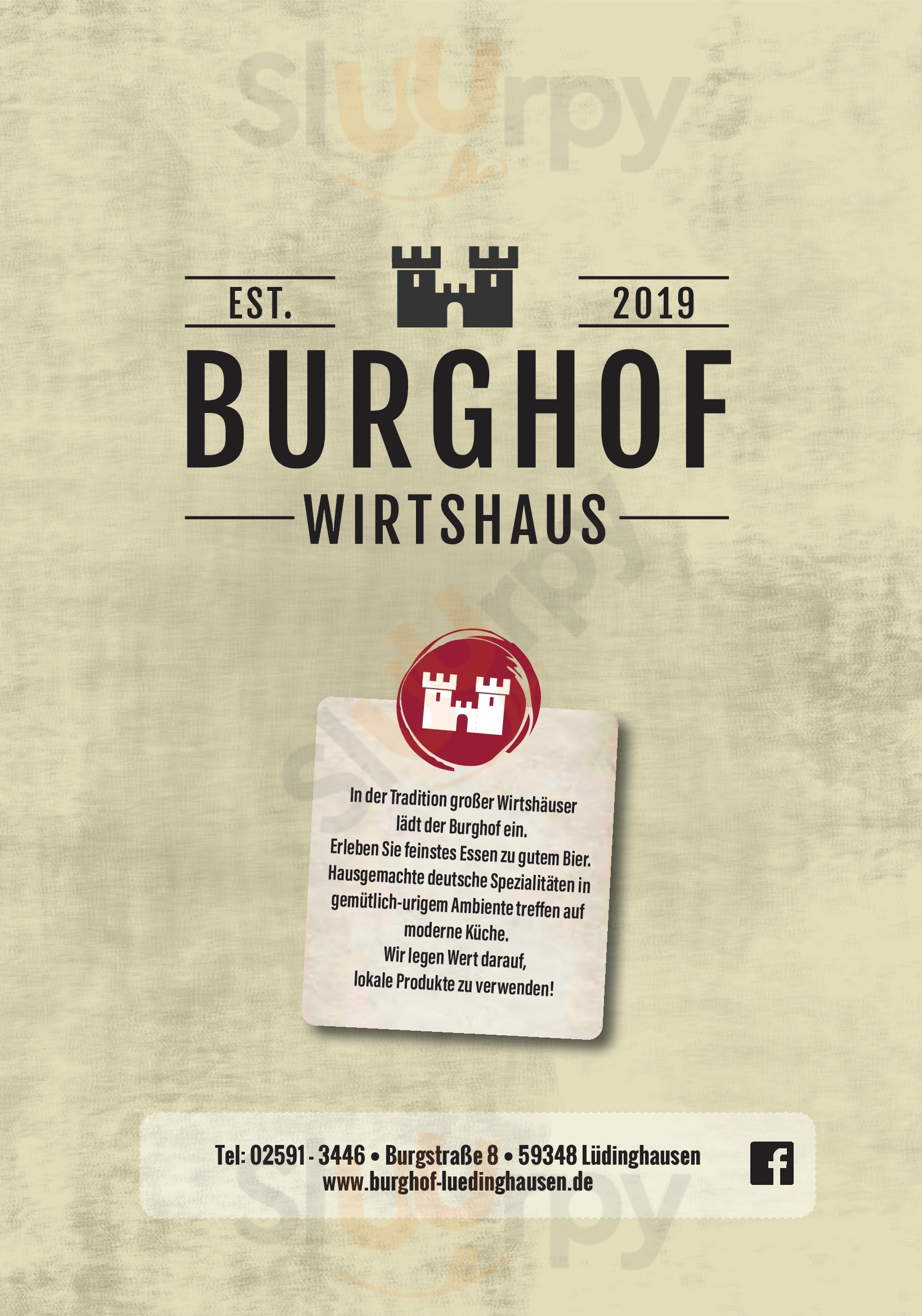 Wirtshaus Burghof Lüdinghausen Menu - 1