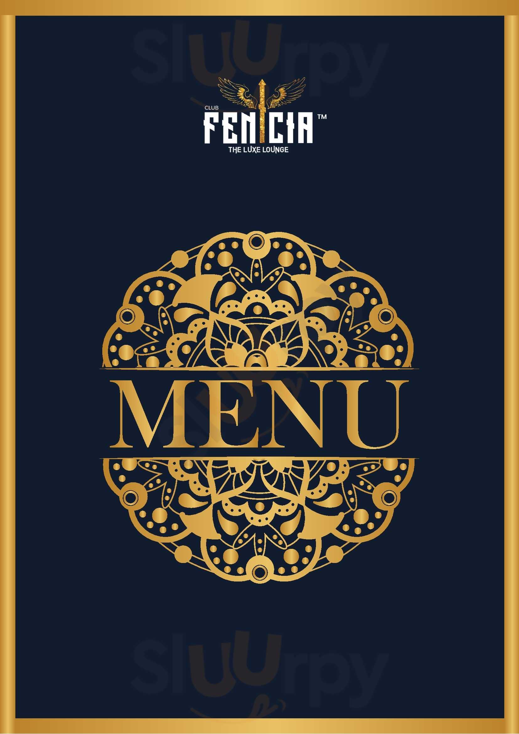 Fenicia Lounge Goa Madgaon Menu - 1