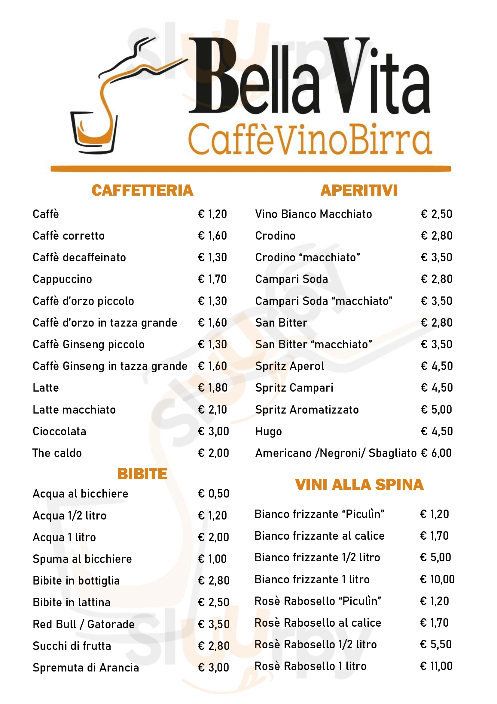 Bar Bella Vita Giussago Menu - 1