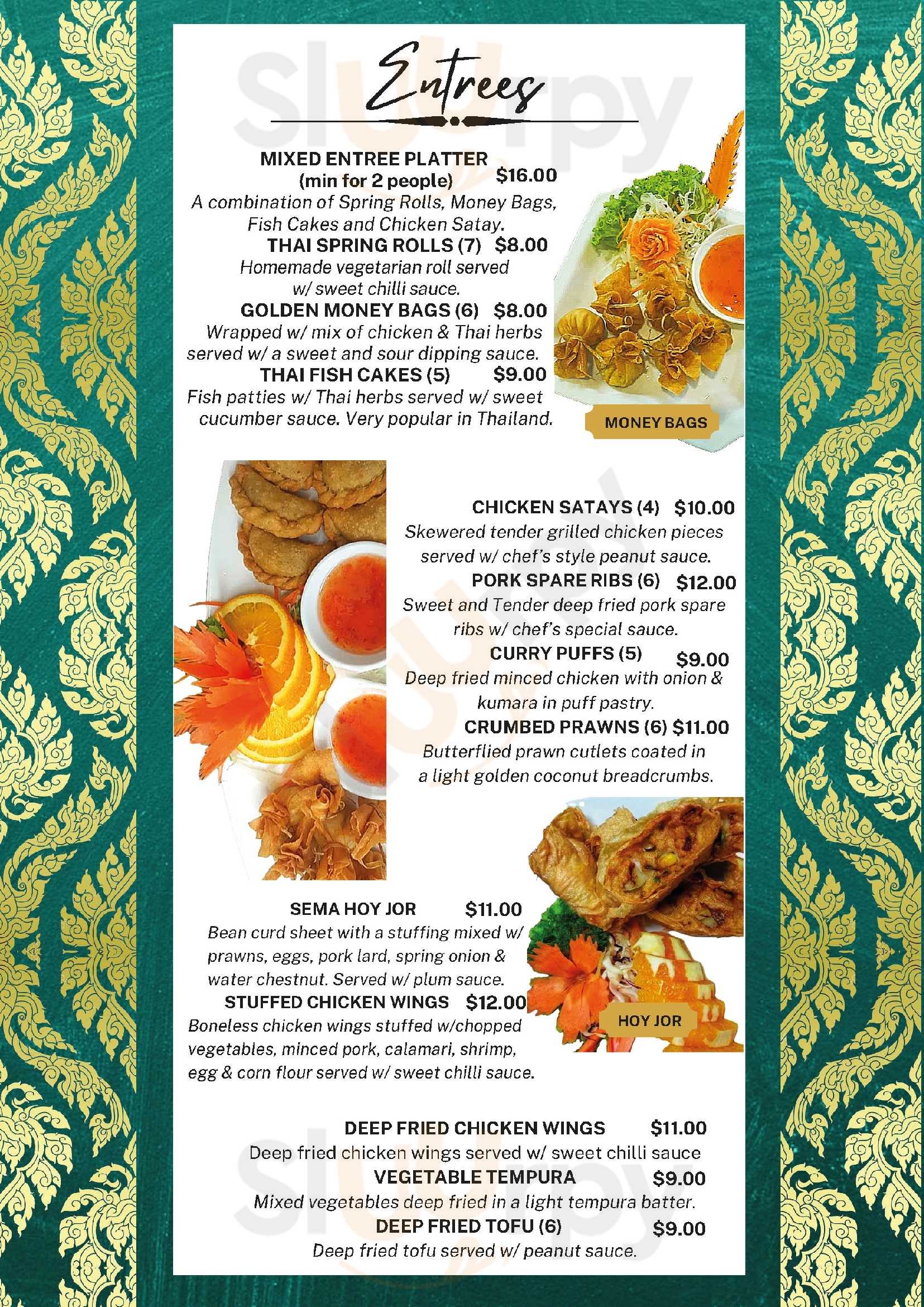 Aksorn's Thai Kitchen Christchurch Menu - 1