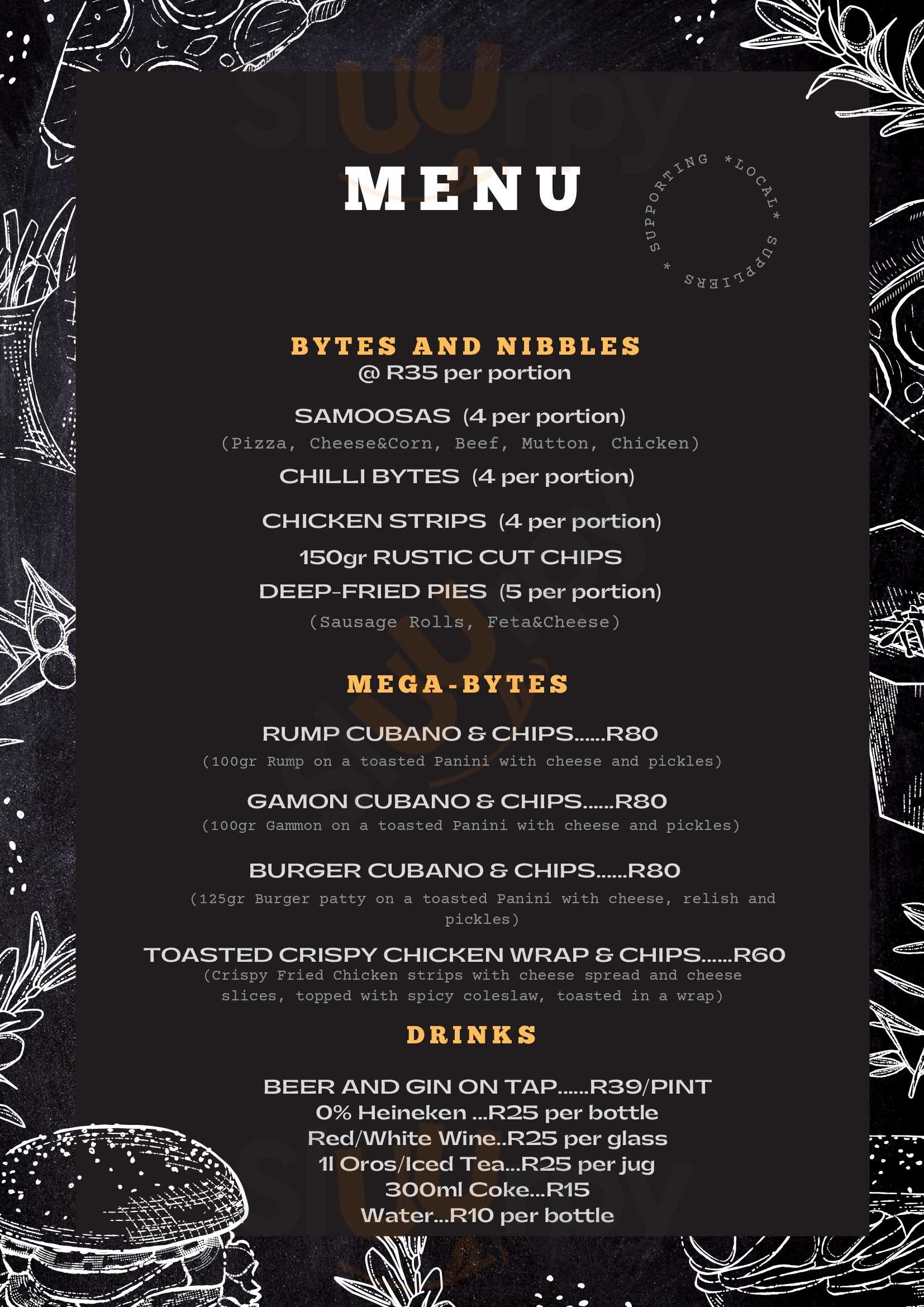 Binary Brew Worx Brits Menu - 1