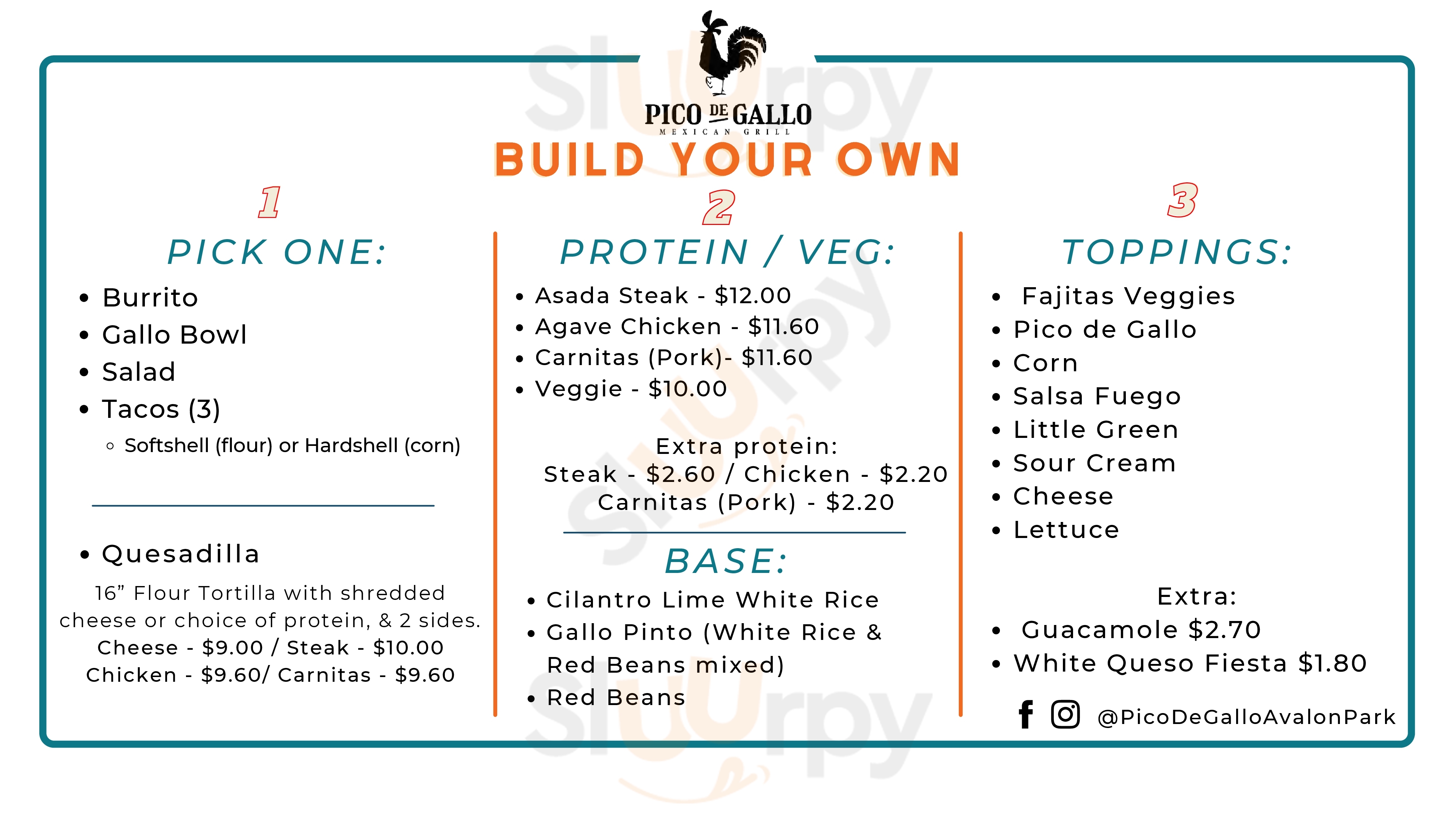 Main Menu - Marketplace At Avalon Park