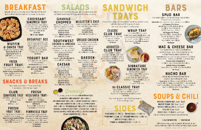 Mcalister's Deli menu
