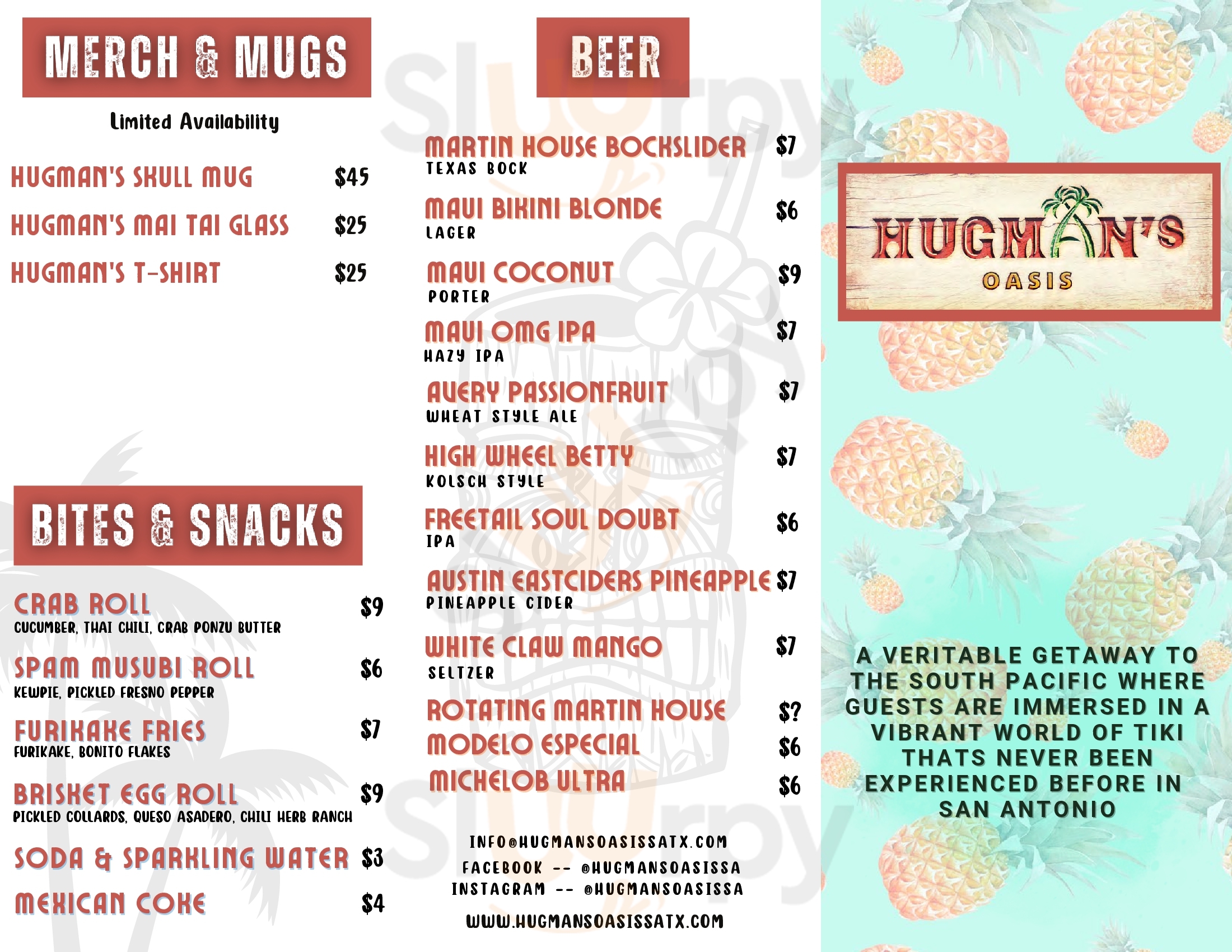Main Menu - Hugman's Oasis