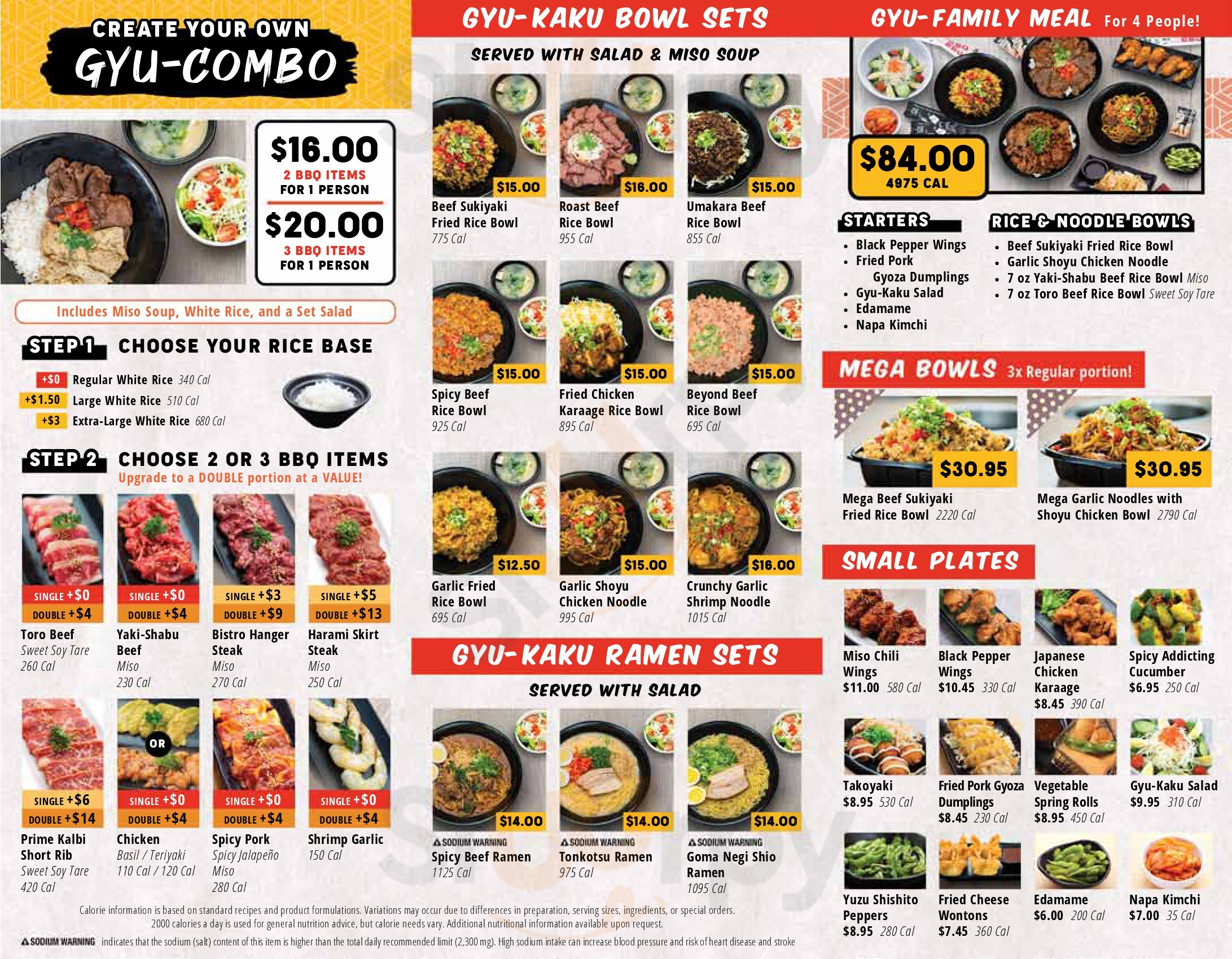 Main Menu - Gyu-kaku Japanese Bbq