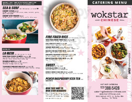 Wok Star Chinese menu