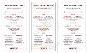 Catch Steak La menu