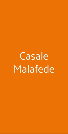 Casale Malafede, Roma