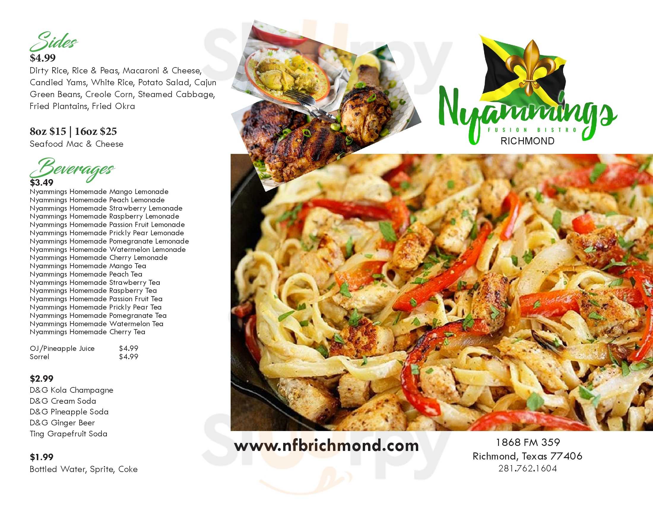 Main Menu - Nyammings Fusion Bistro