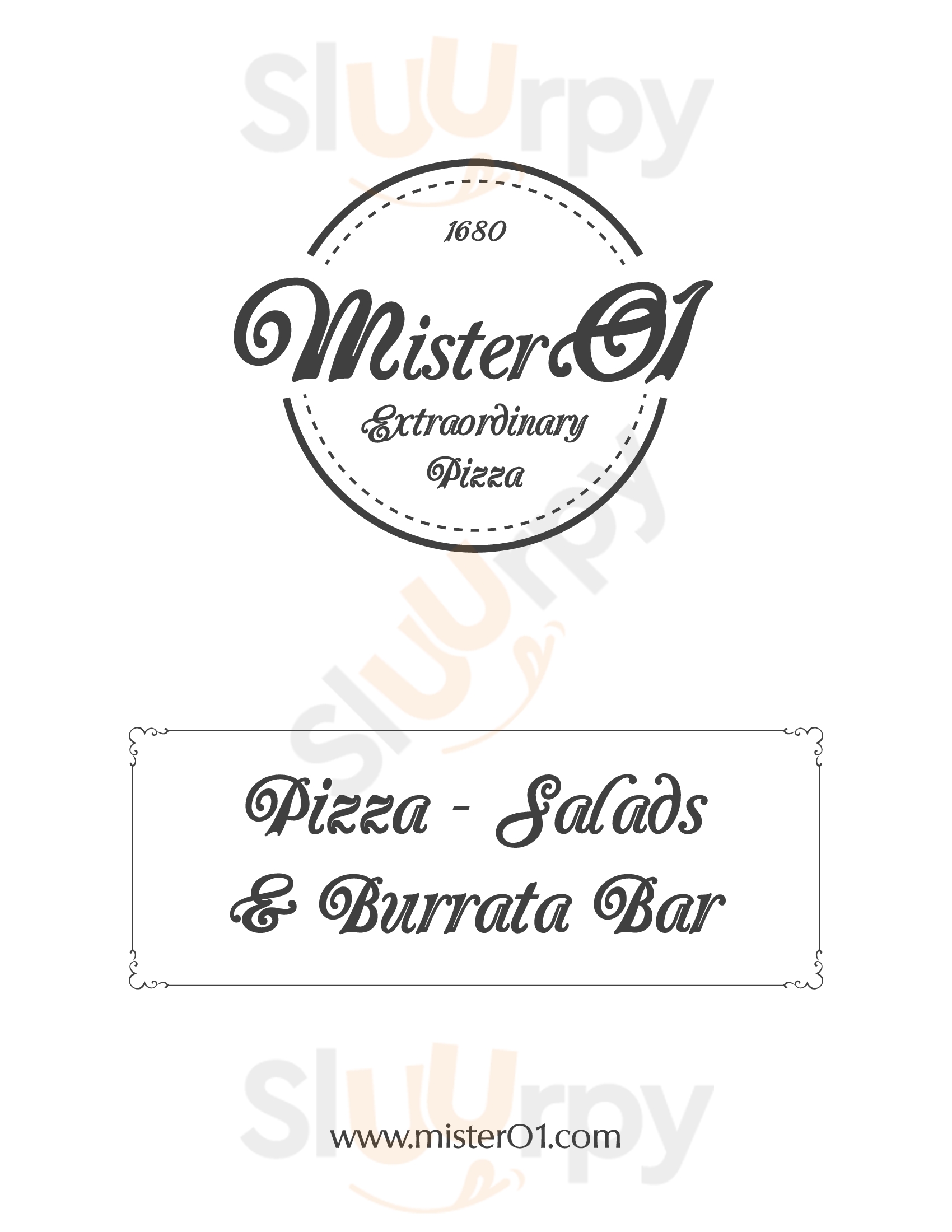 Mister O1 Extraordinary Pizza - Fort Lauderdale Fort Lauderdale Menu - 1