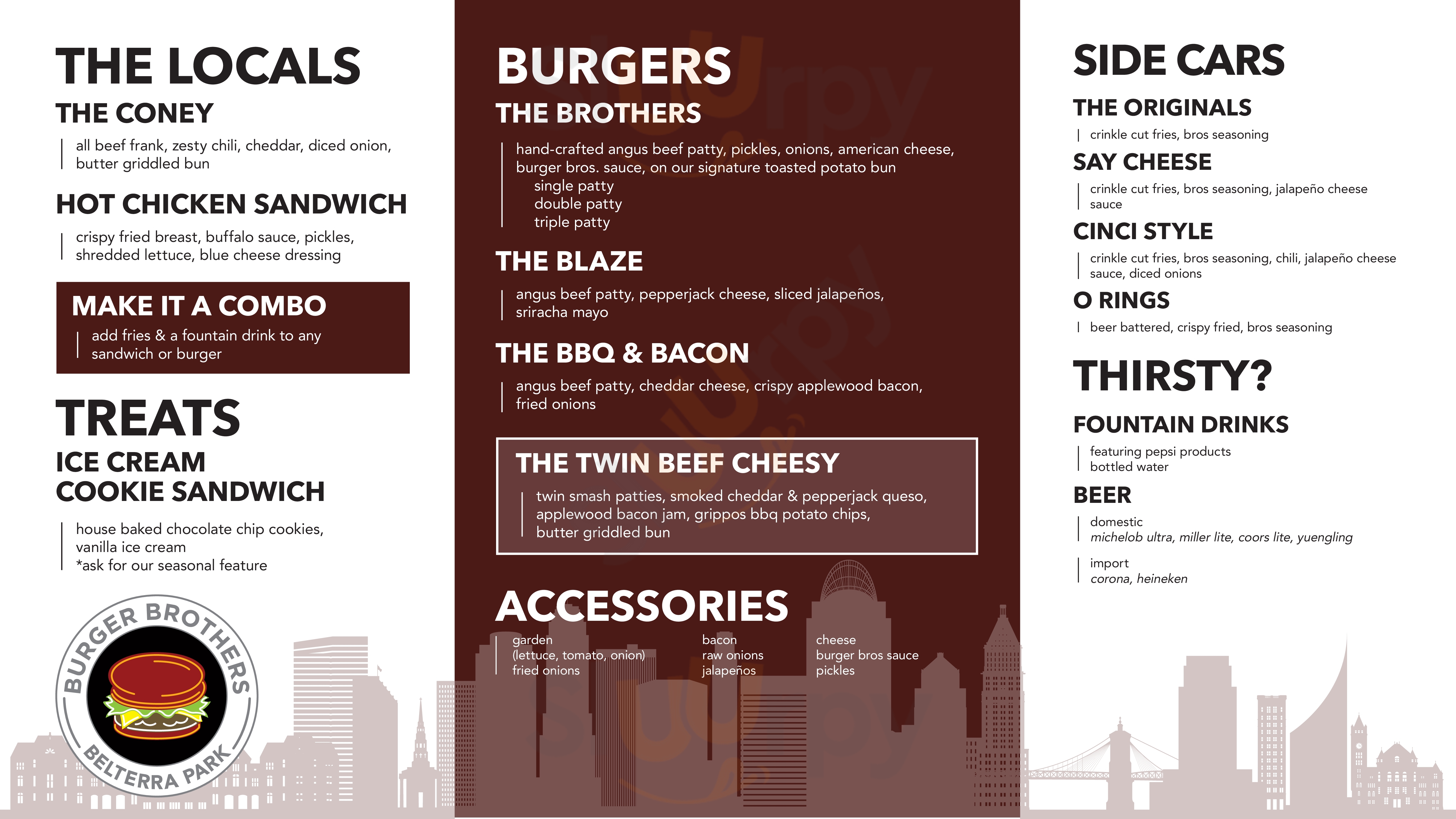 Main Menu - Burger Brothers