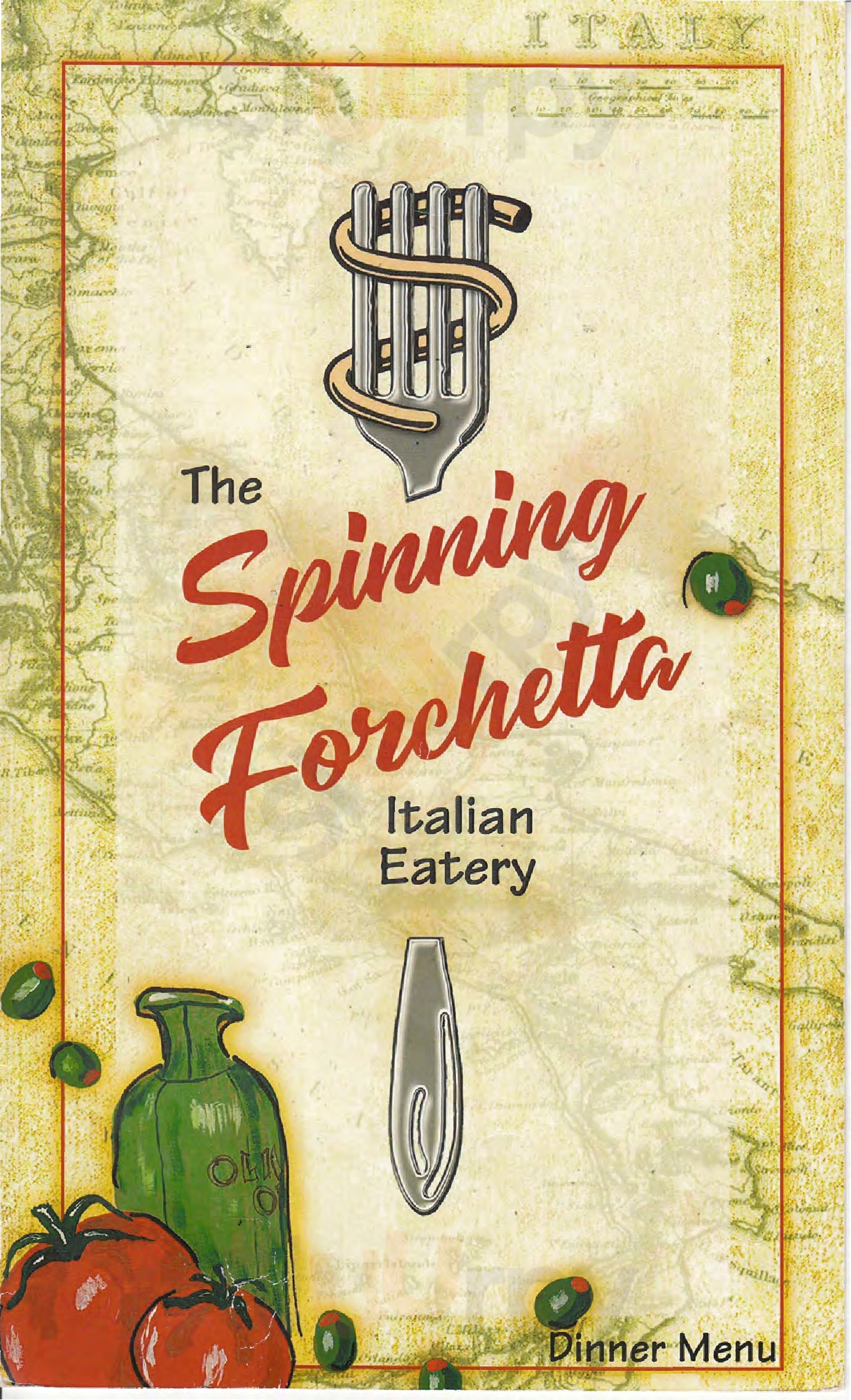 The Spinning Forchetta Liberty Township Menu - 1