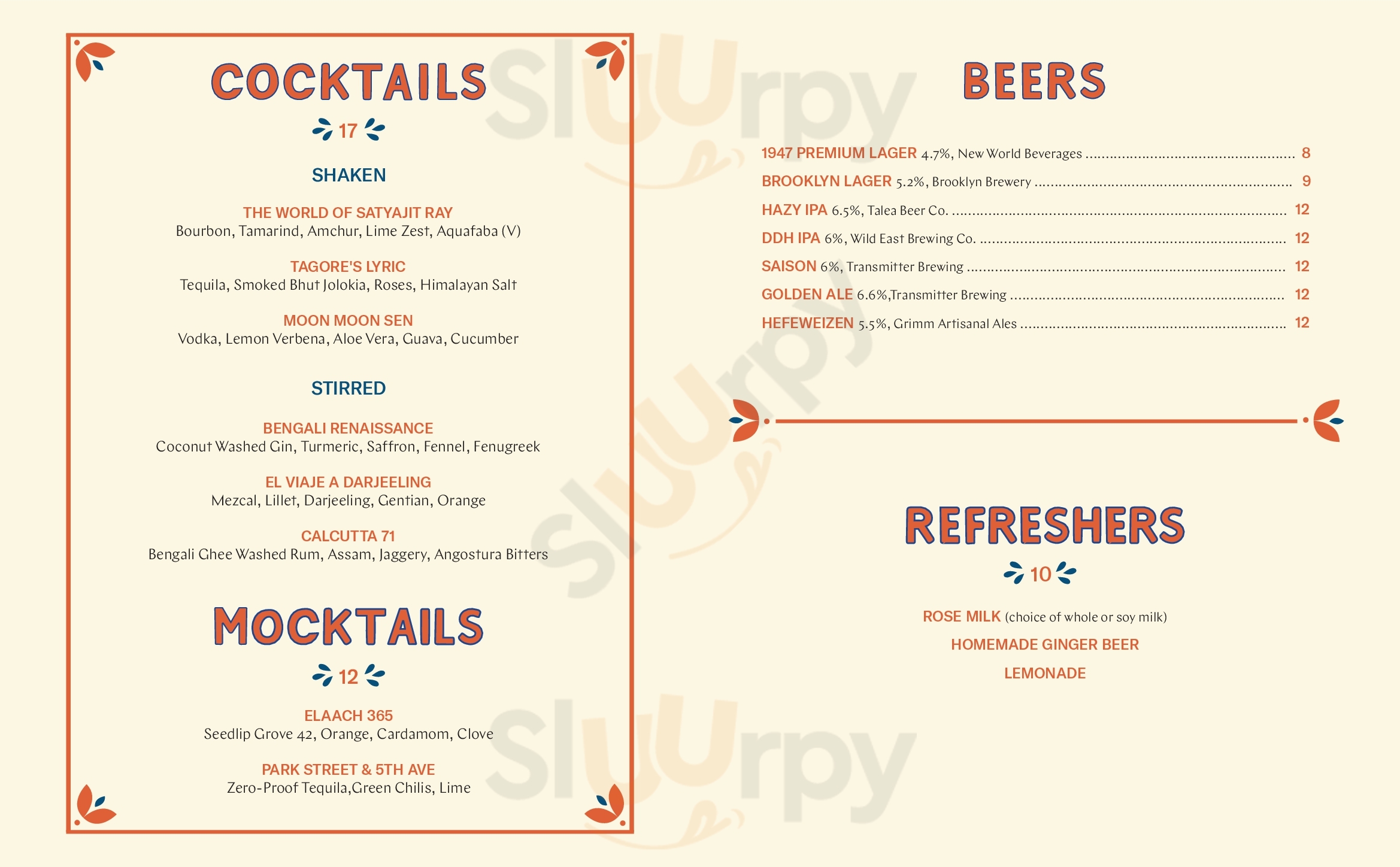 Main Menu - Masalawala & Sons