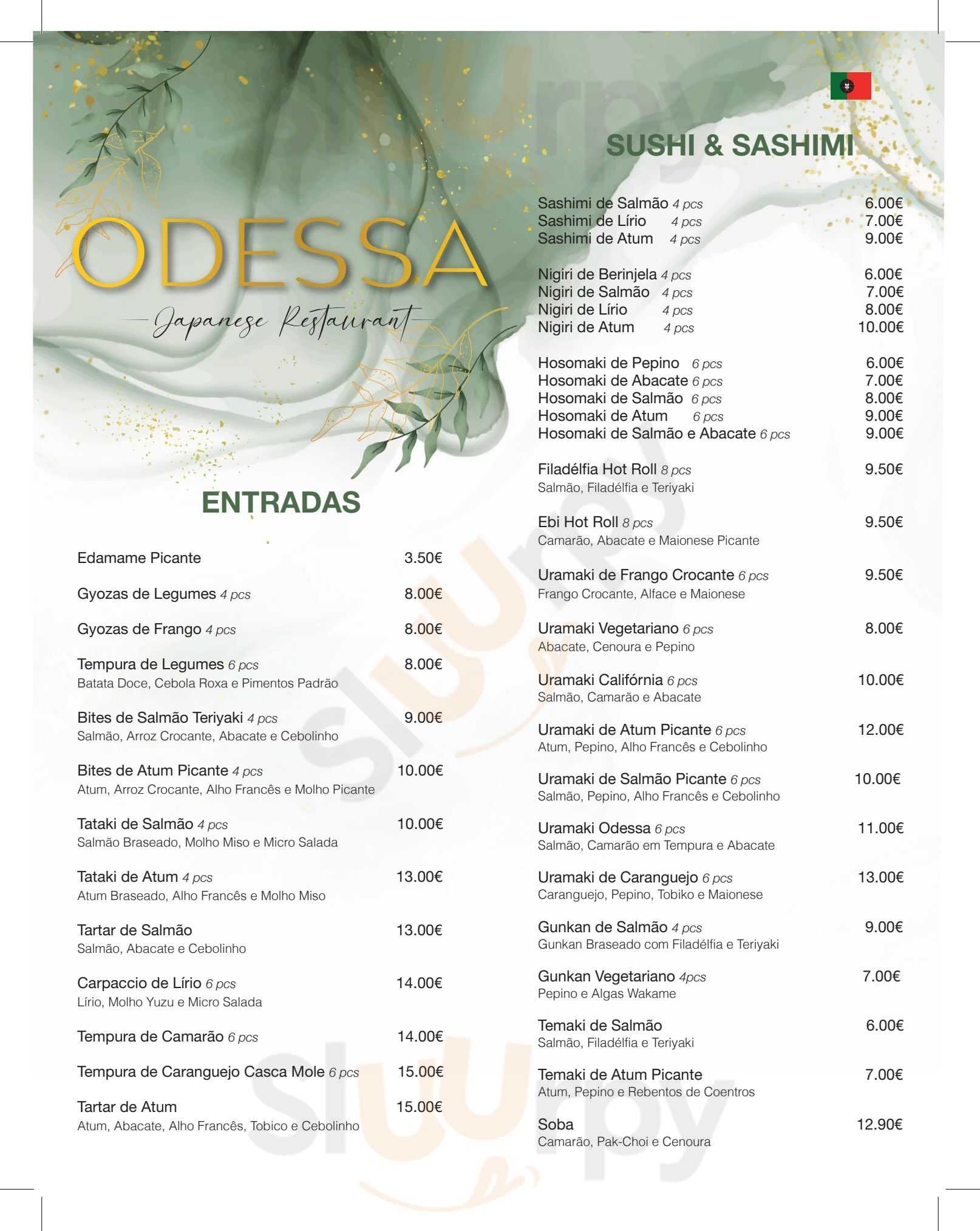 Odessa Sushi Restaurant Albufeira Menu - 1