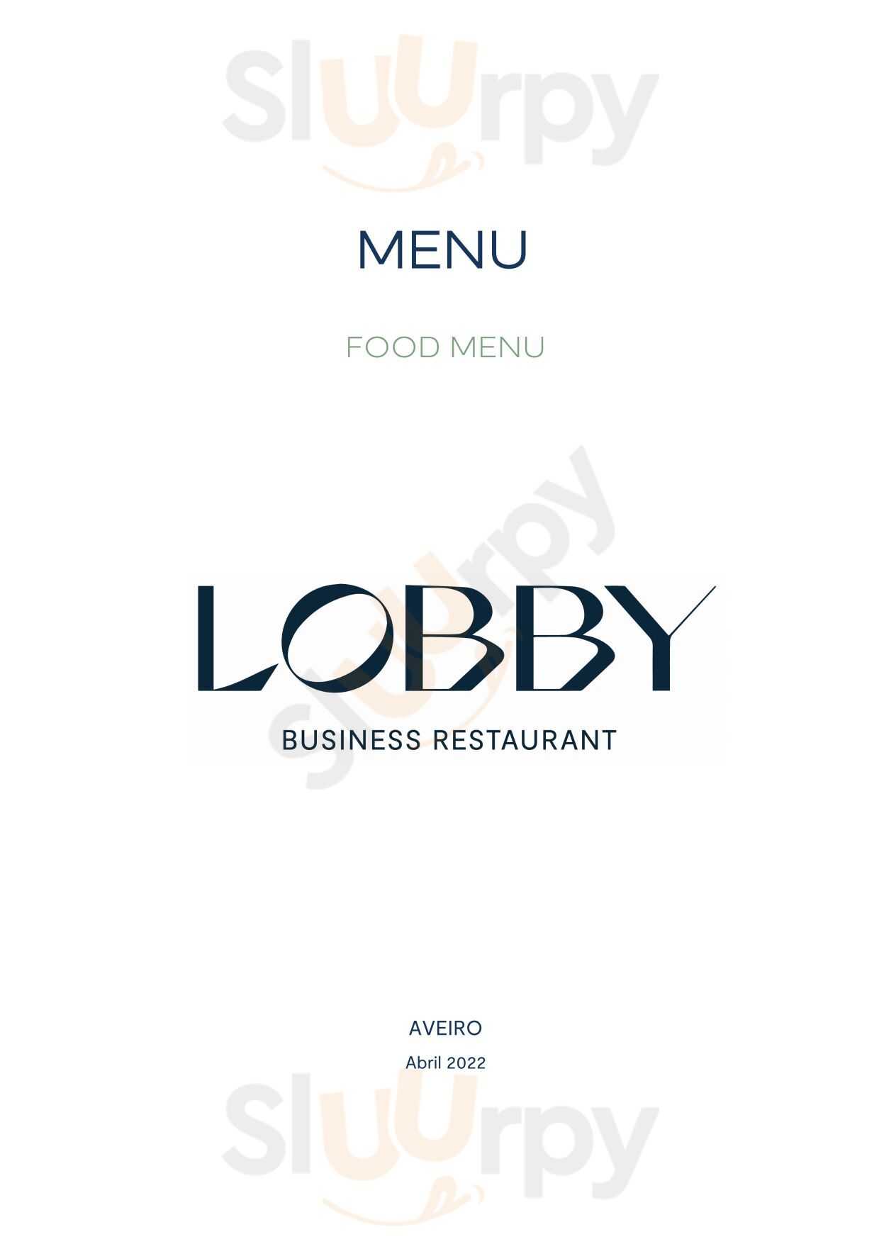 Lobby Business Restaurant Aveiro Menu - 1