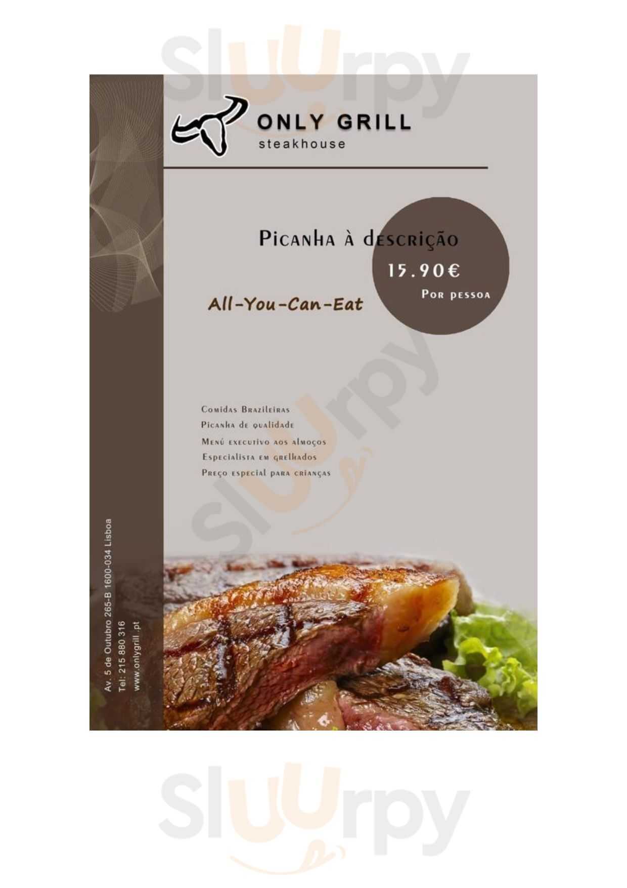 Only Grill Picanha Steak Lisboa Menu - 1