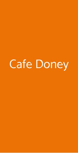 Doney Café & Restaurant, Roma