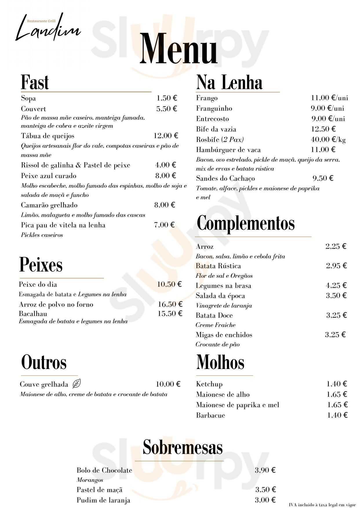 Restaurante Grill Landim Alcobaça Menu - 1
