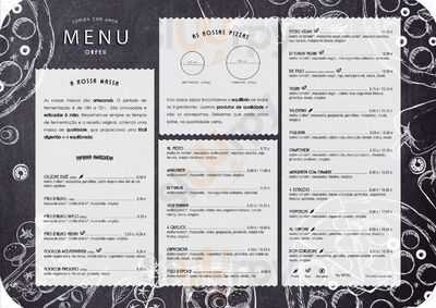Orfeu Pizzaria menu