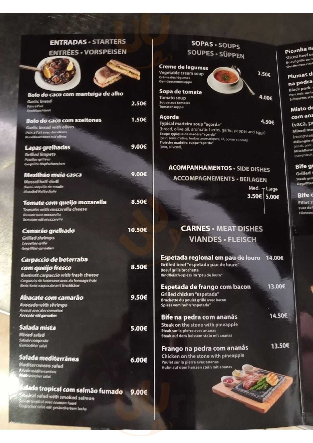 Restaurante A Lareira Caniço Madeira Canico Menu - 1
