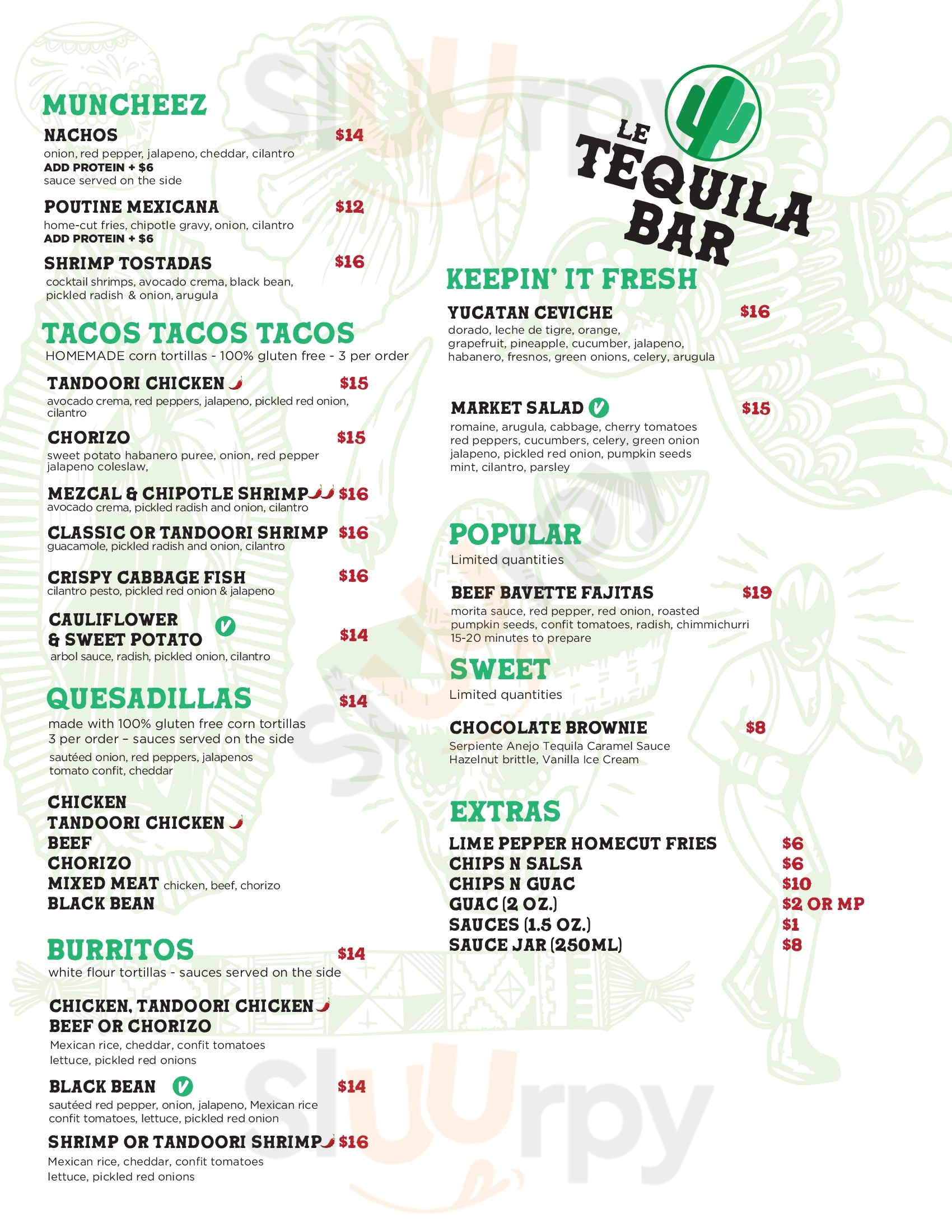 Le Tequila Bar Montreal Menu - 1