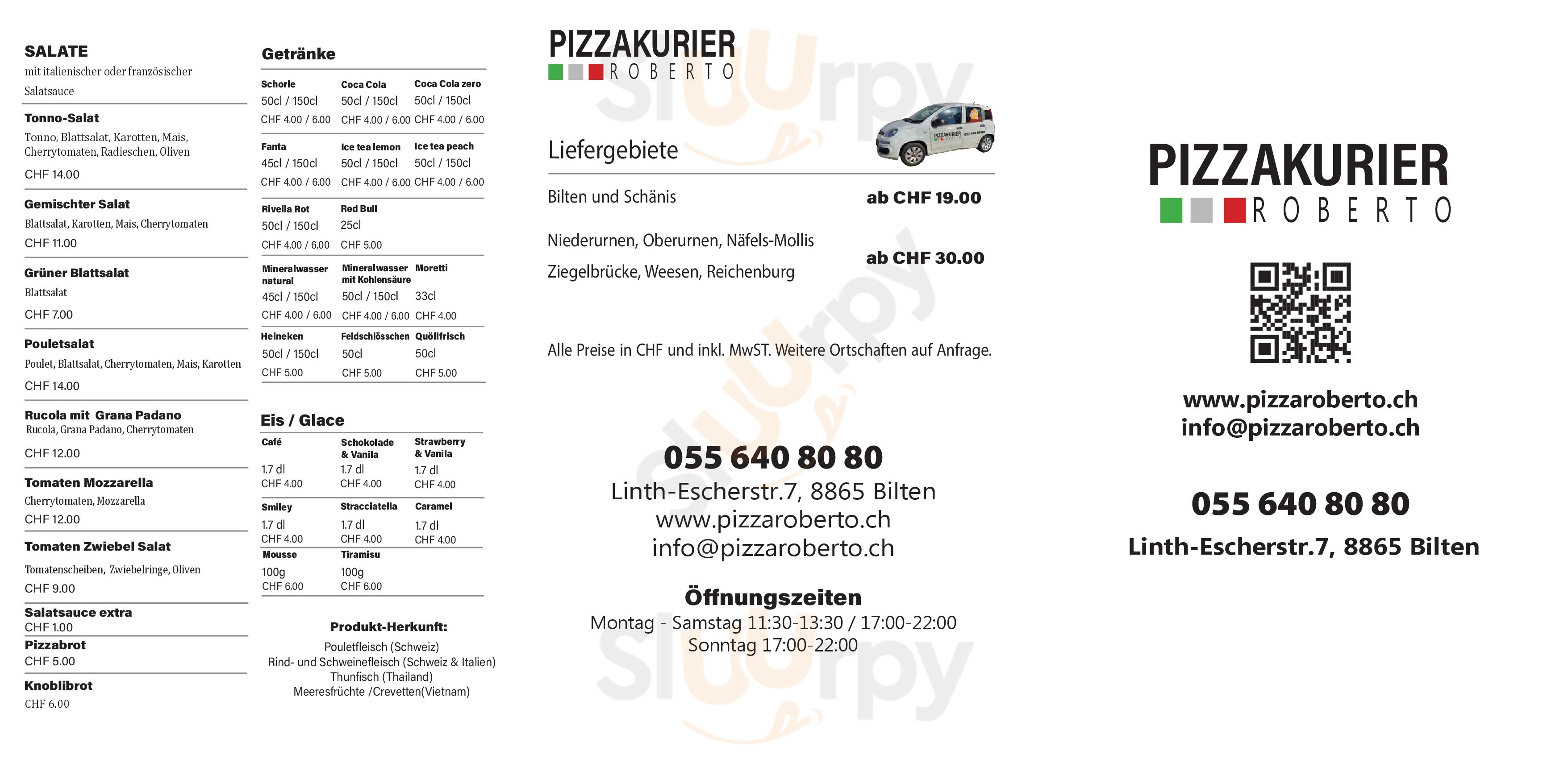 Pizza Roberto St. Gallen Menu - 1