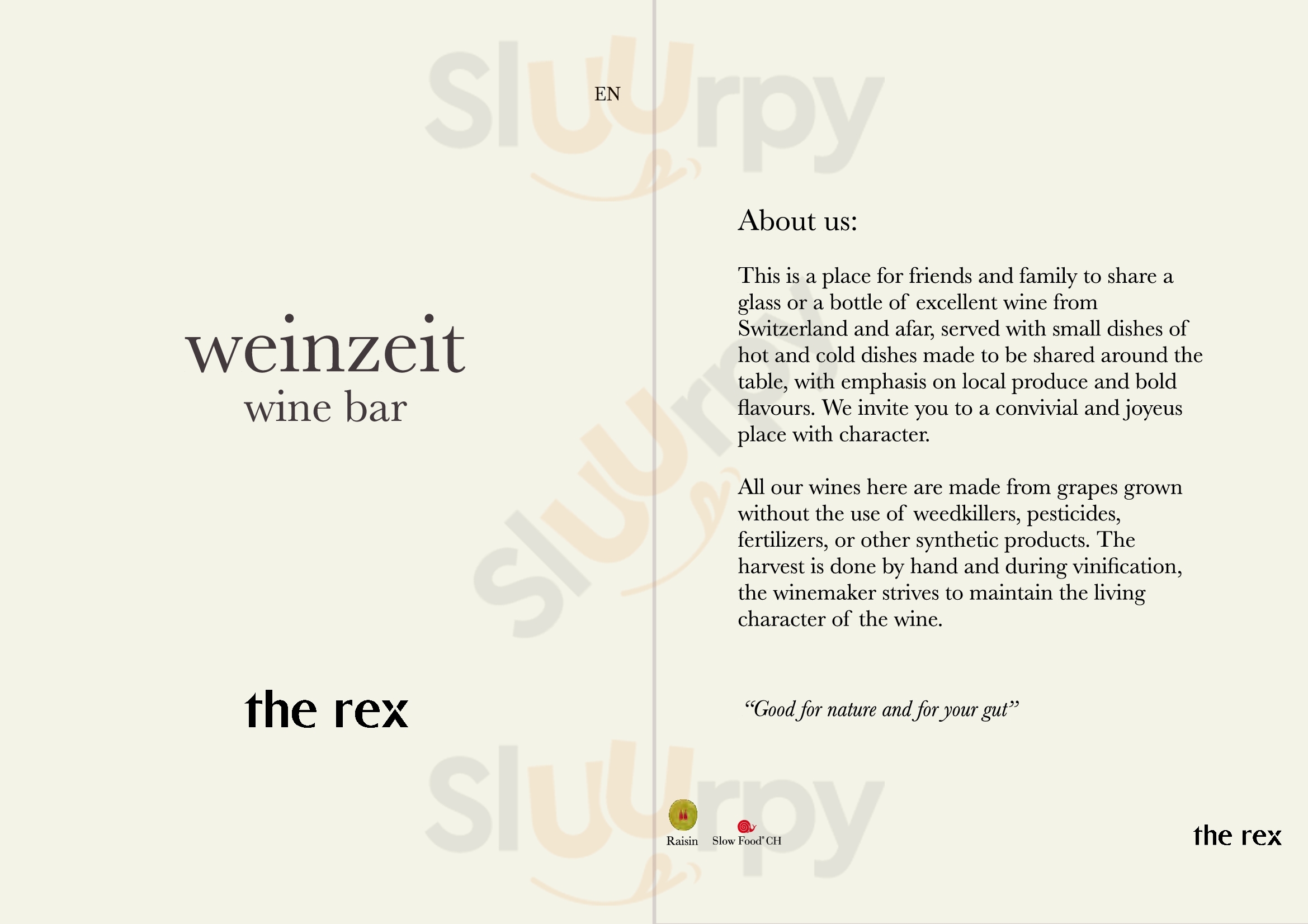 Weinzeit - A Wine Bar Zermatt Menu - 1