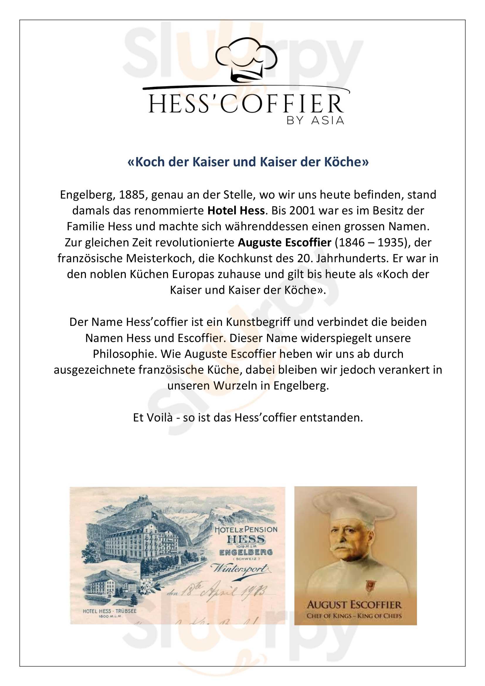 Restaurant Hess'coffier Engelberg Menu - 1