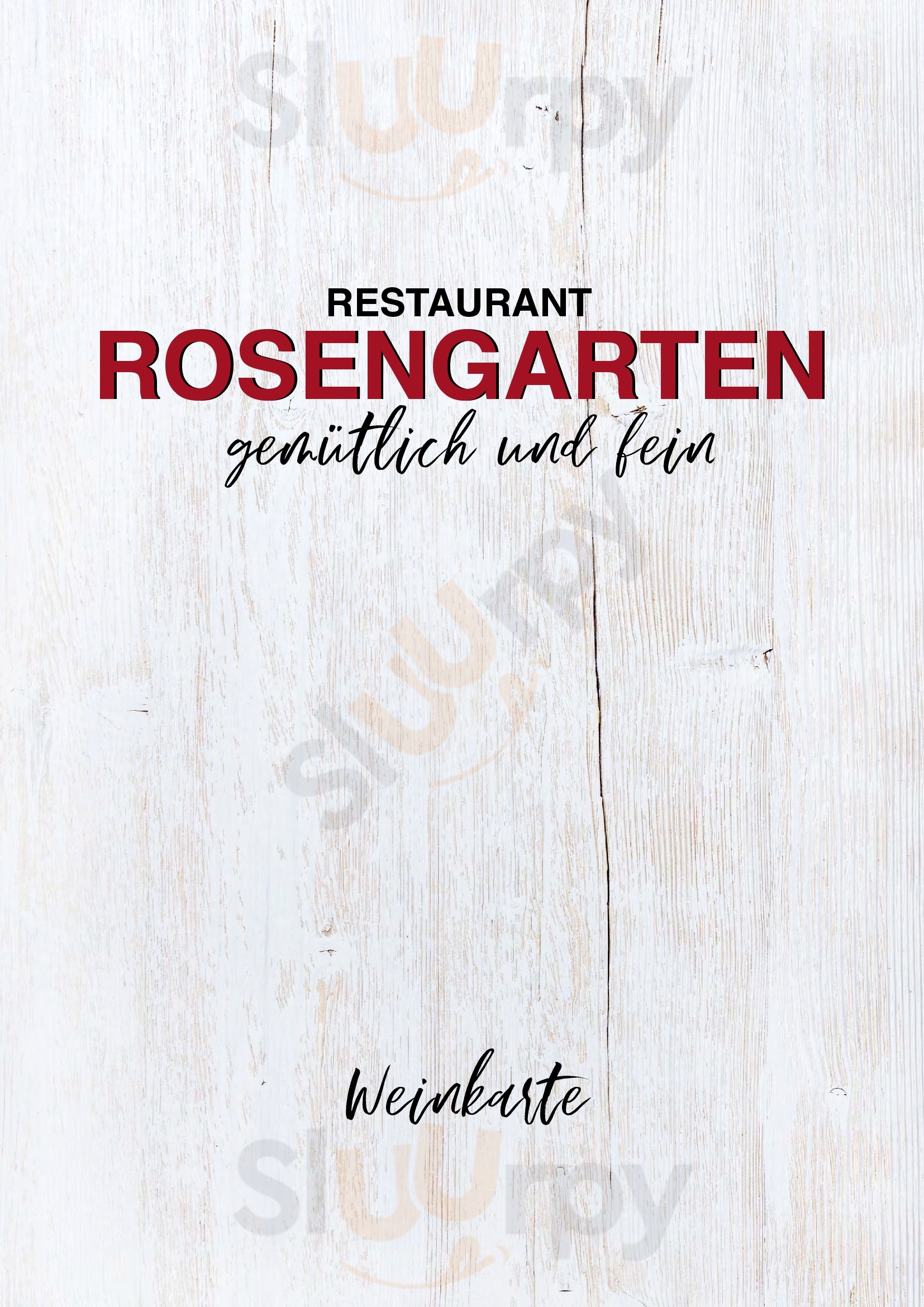 Restaurant Rosengarten Cham Menu - 1