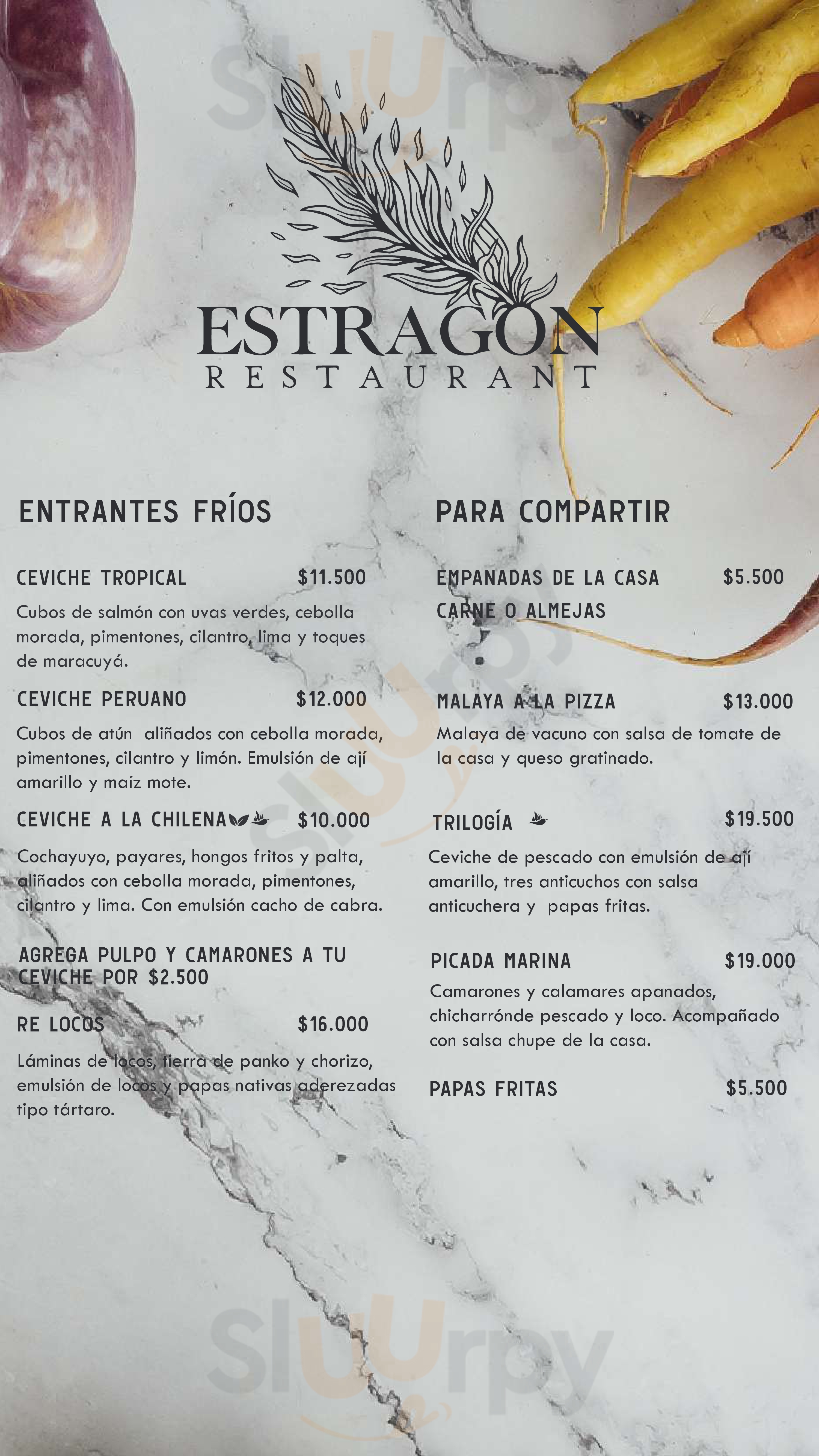 Estragón Restaurant Puerto Varas Menu - 1