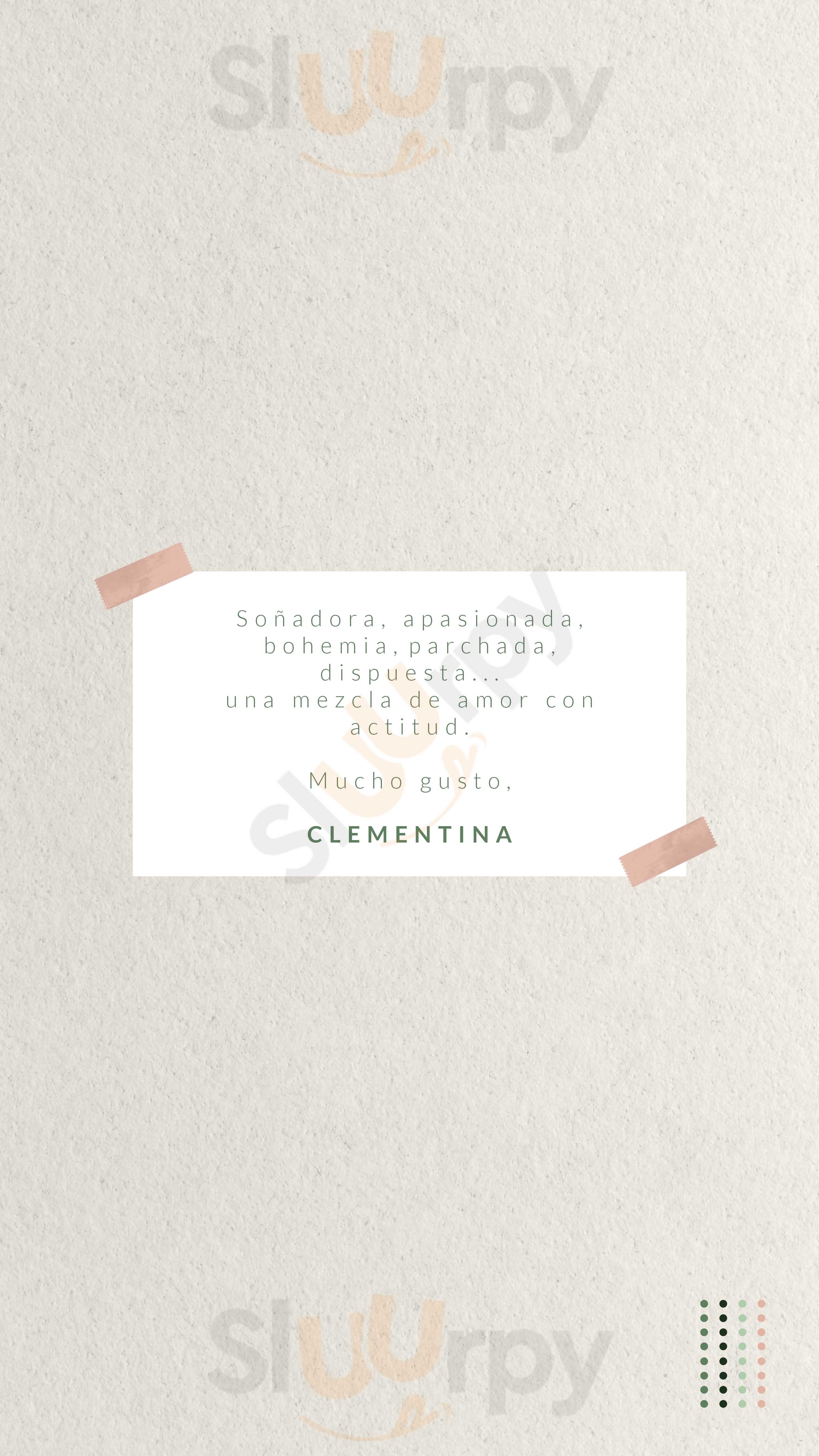 Clementina Medellín Menu - 1