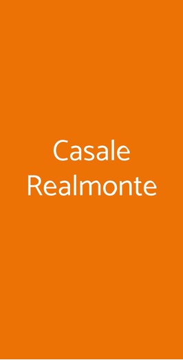 Casale Realmonte, Roma