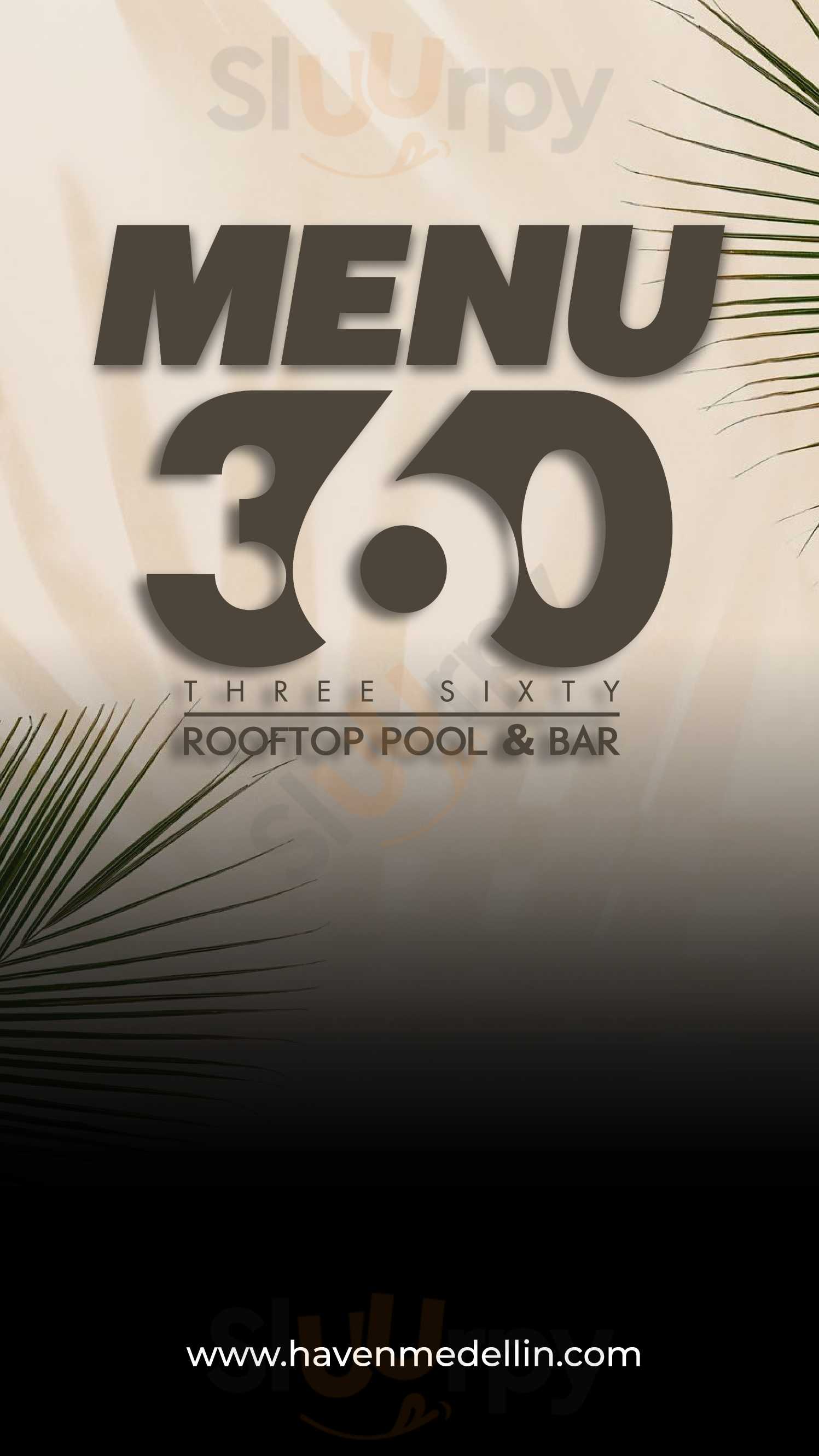 360 Rooftop Bar Medellín Menu - 1