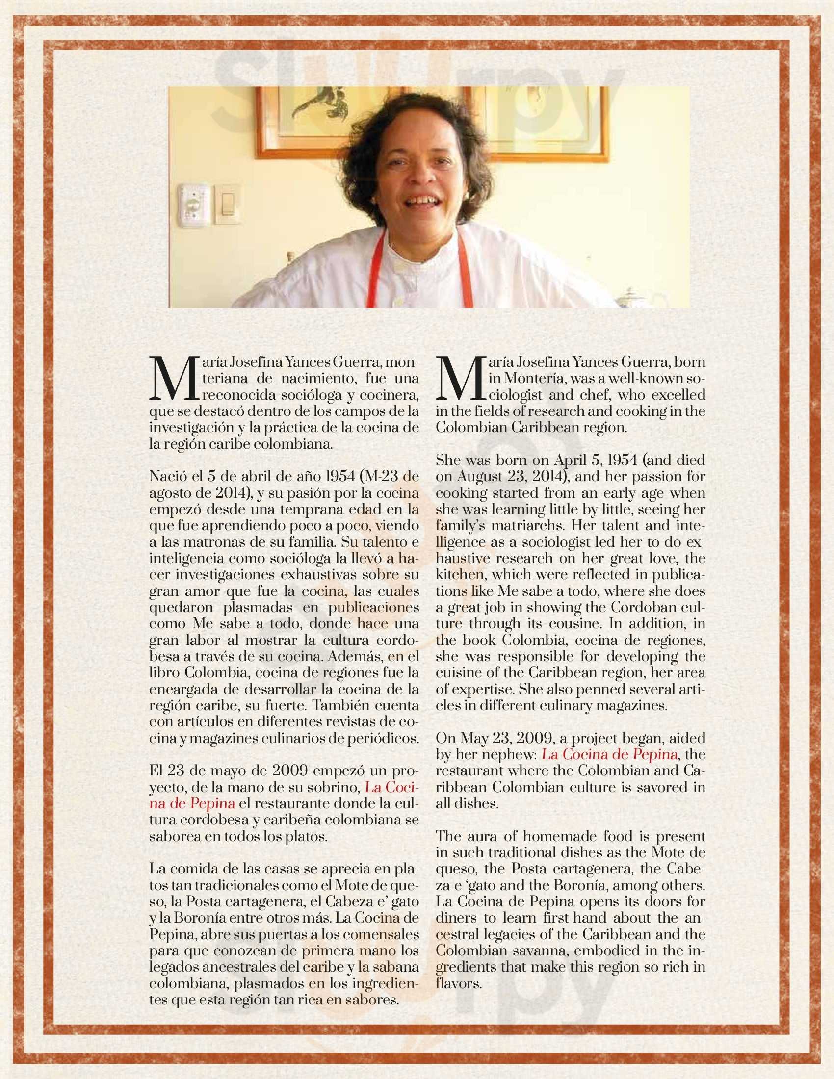 La Cocina De Pepina Bogotá Menu - 1