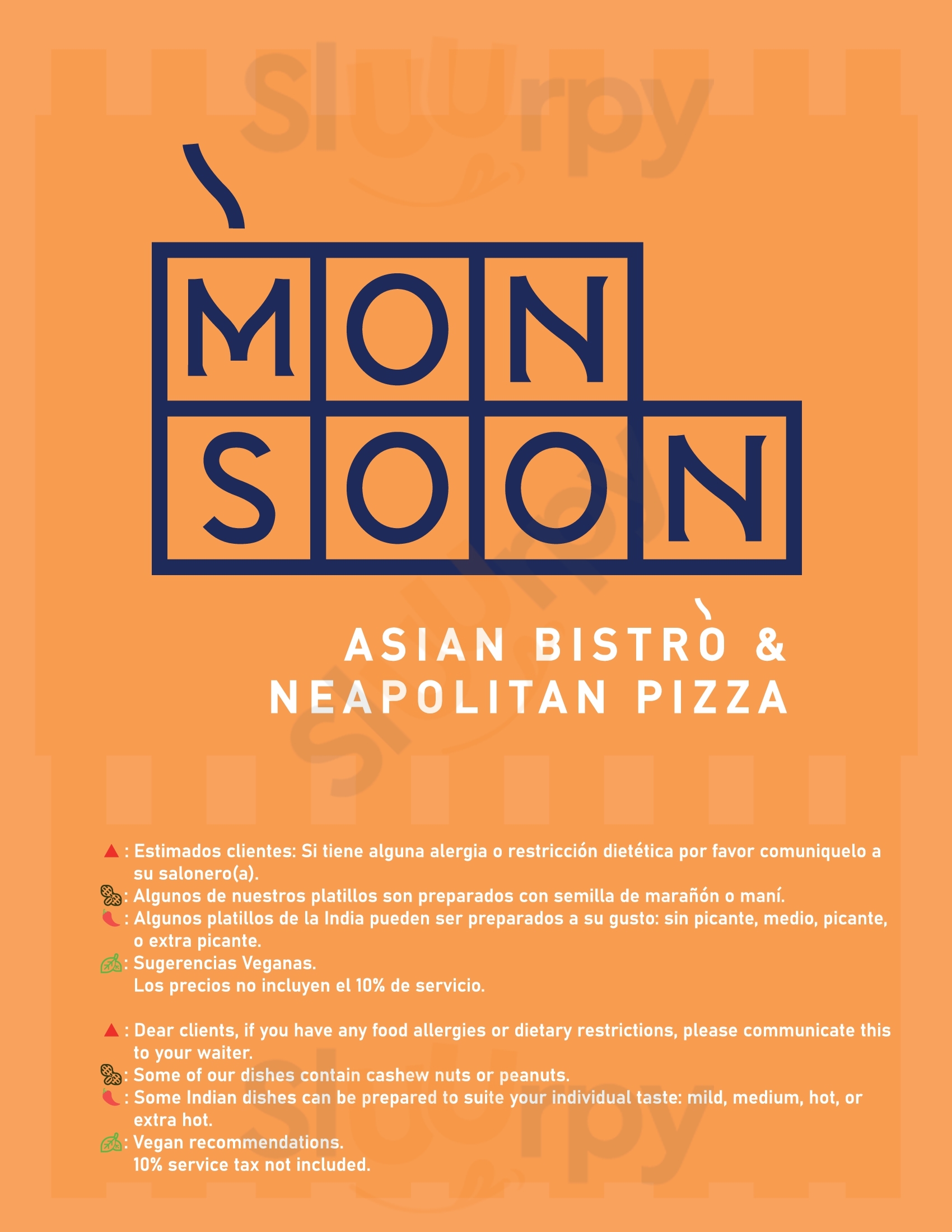 Monsoon Asian Bistro & Neapolitan Pizza Atenas Menu - 1