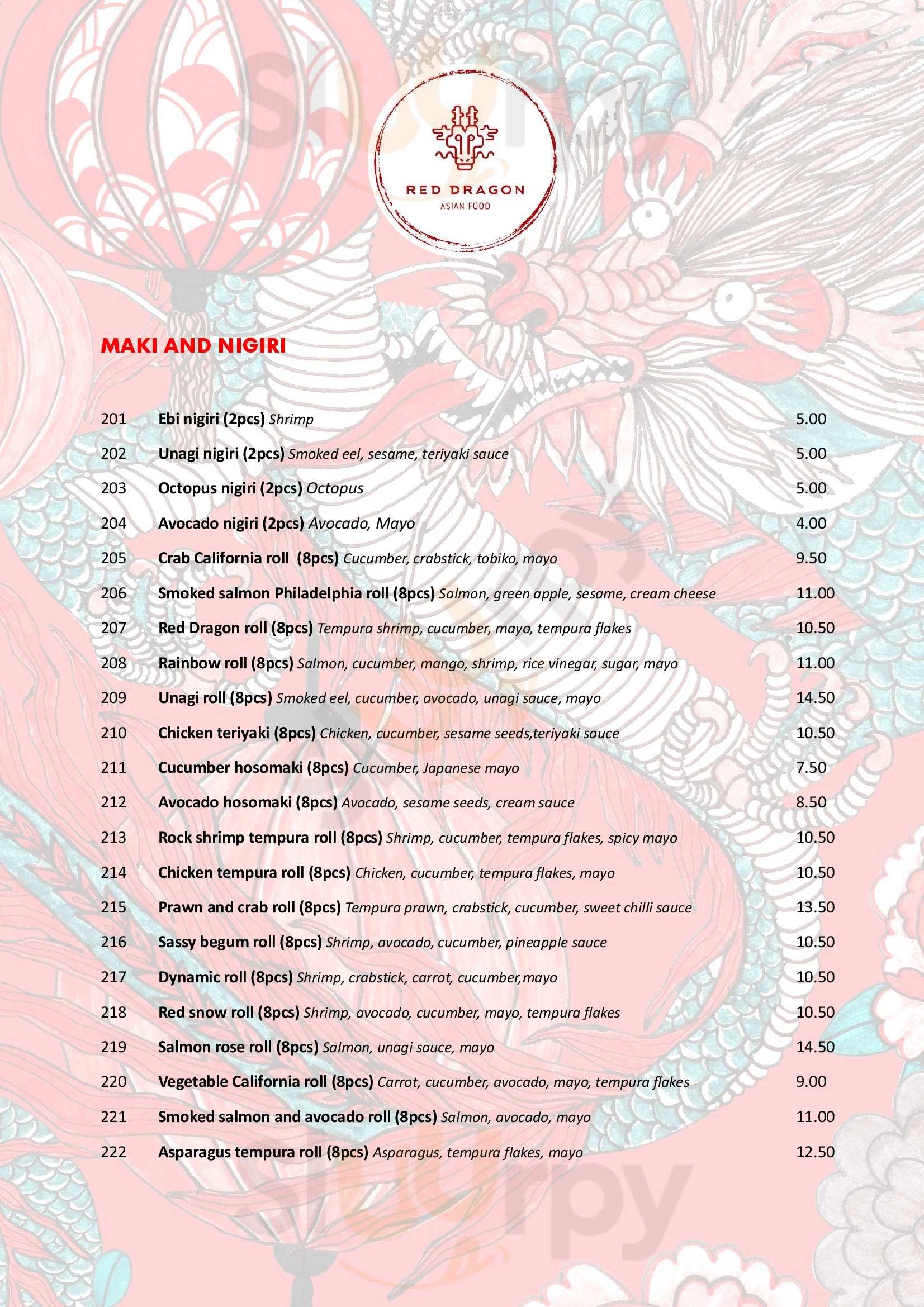 Red Dragon Asian Food Limassol Menu - 1
